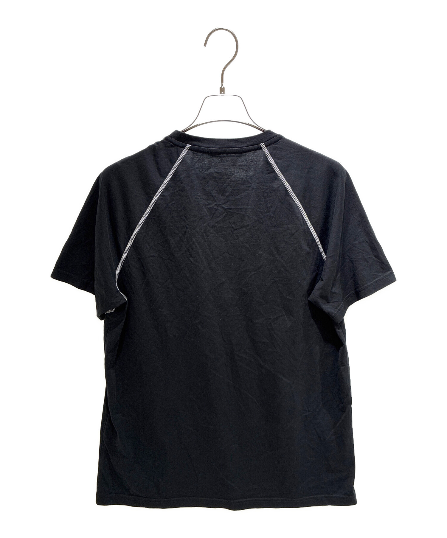 中古・古着通販】GIVENCHY (ジバンシィ) ステッチロゴTシャツ ブラック