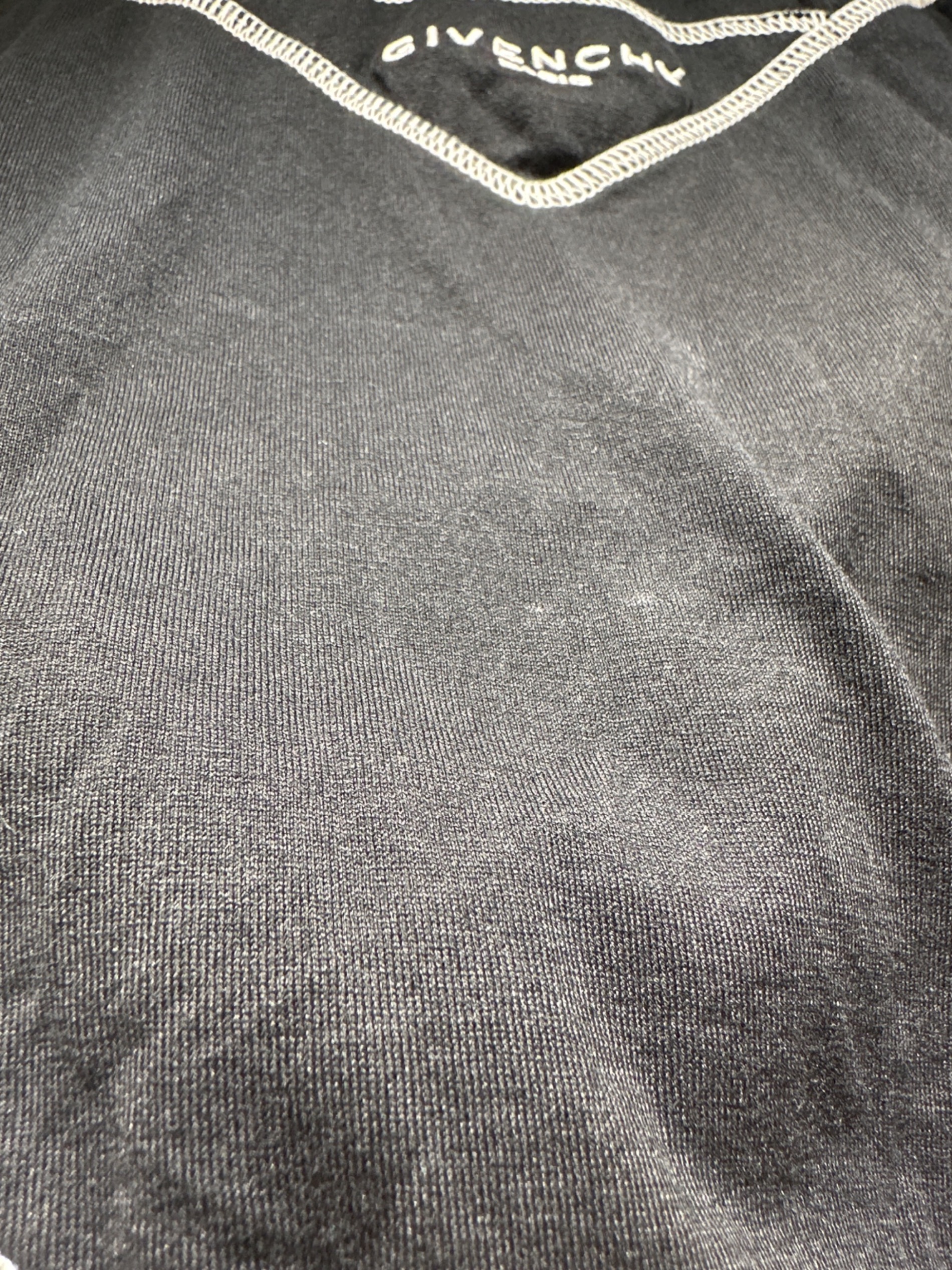 中古・古着通販】GIVENCHY (ジバンシィ) ステッチロゴTシャツ ブラック