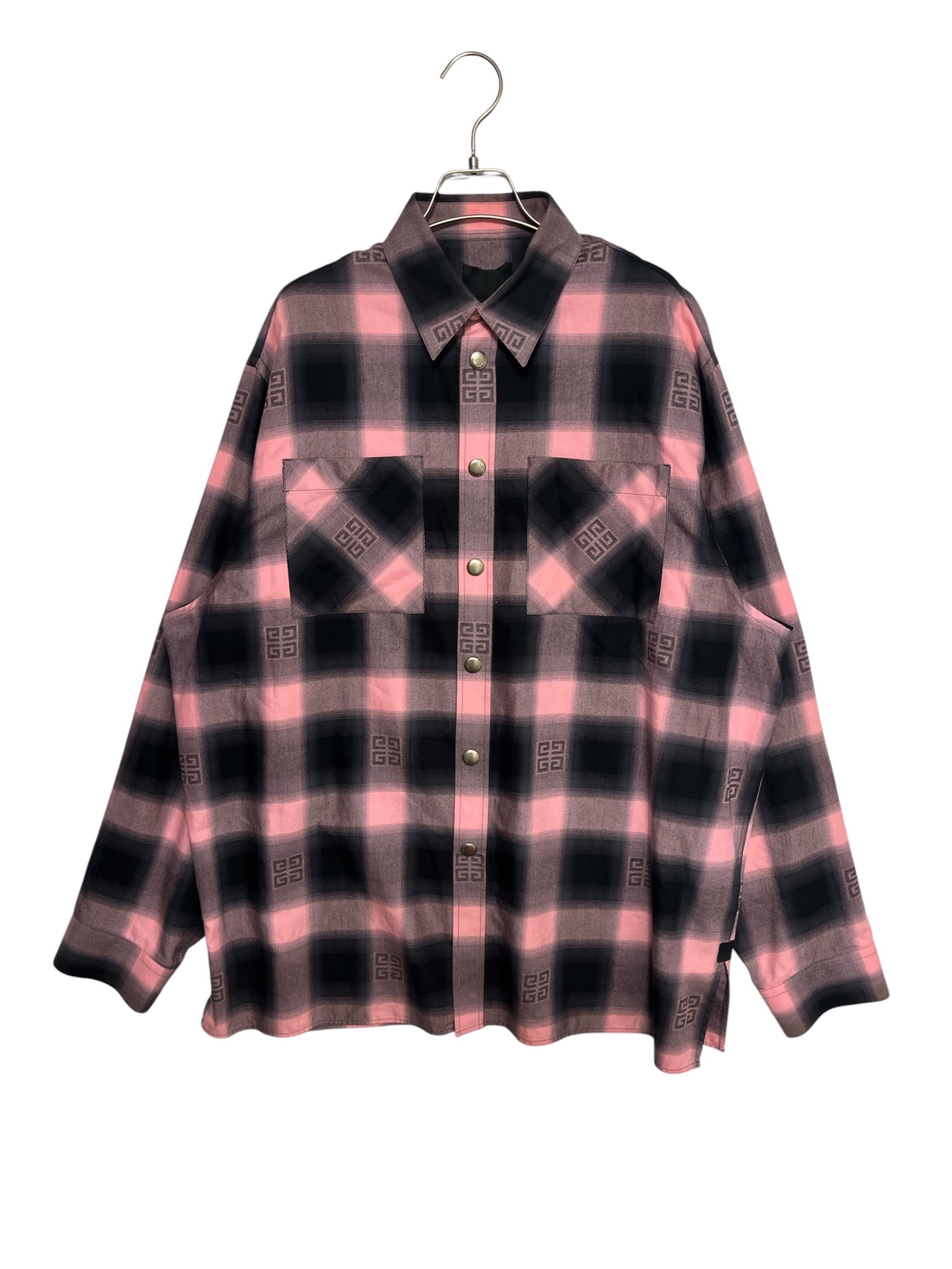 中古・古着通販】GIVENCHY (ジバンシィ) 4Gオンブレチェックシャツ 