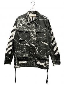 オフホワイト　ヴィンテージ風　ブラック　黒　ジャケット　ロゴ　デザイン OFF-WHITE、アウター・ジャケット】ブランド・古着のネット通販