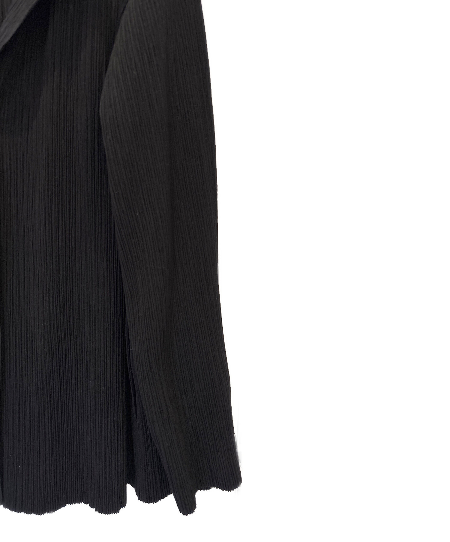 PLEATS PLEASE テーラードジャケット ブラック 中古・古着通販】PLEATS PLEASE (プリーツプリーズ) プリーツ