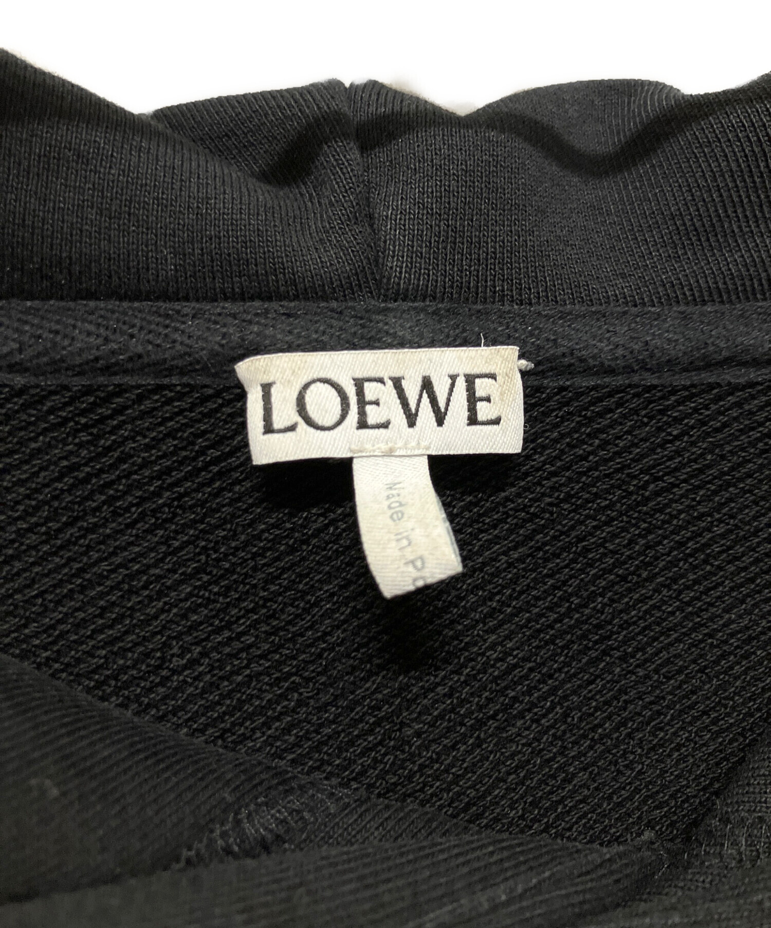 中古・古着通販】LOEWE (ロエベ) アナグラムレザーパッチパーカー