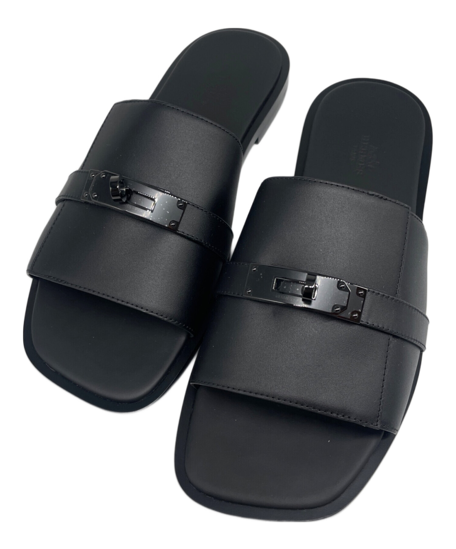 HERMESガブリエル サンダル 41 中古・古着通販】HERMES (エルメス) Gabrielle Leather Sandals