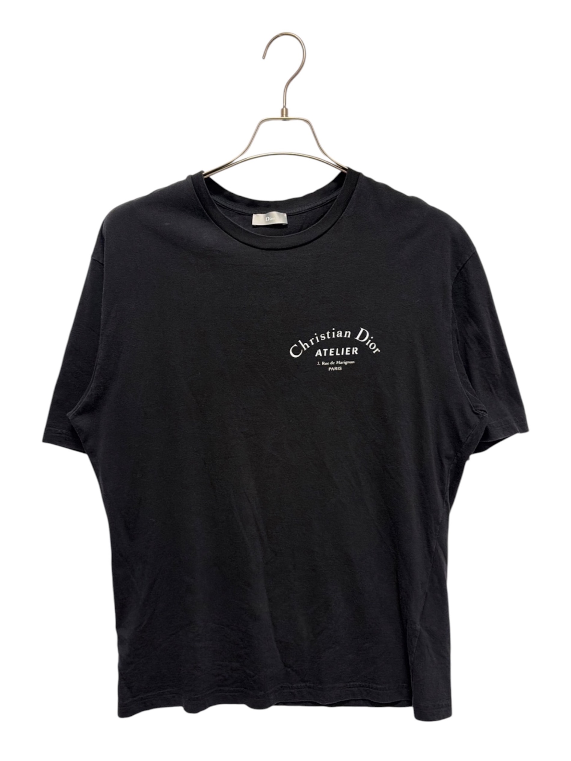 イ*イ様 Christian Dior ATELIER Tシャツ ブラック 中古・古着通販】DIOR HOMME (ディオール オム) アトリエロゴTシャツ