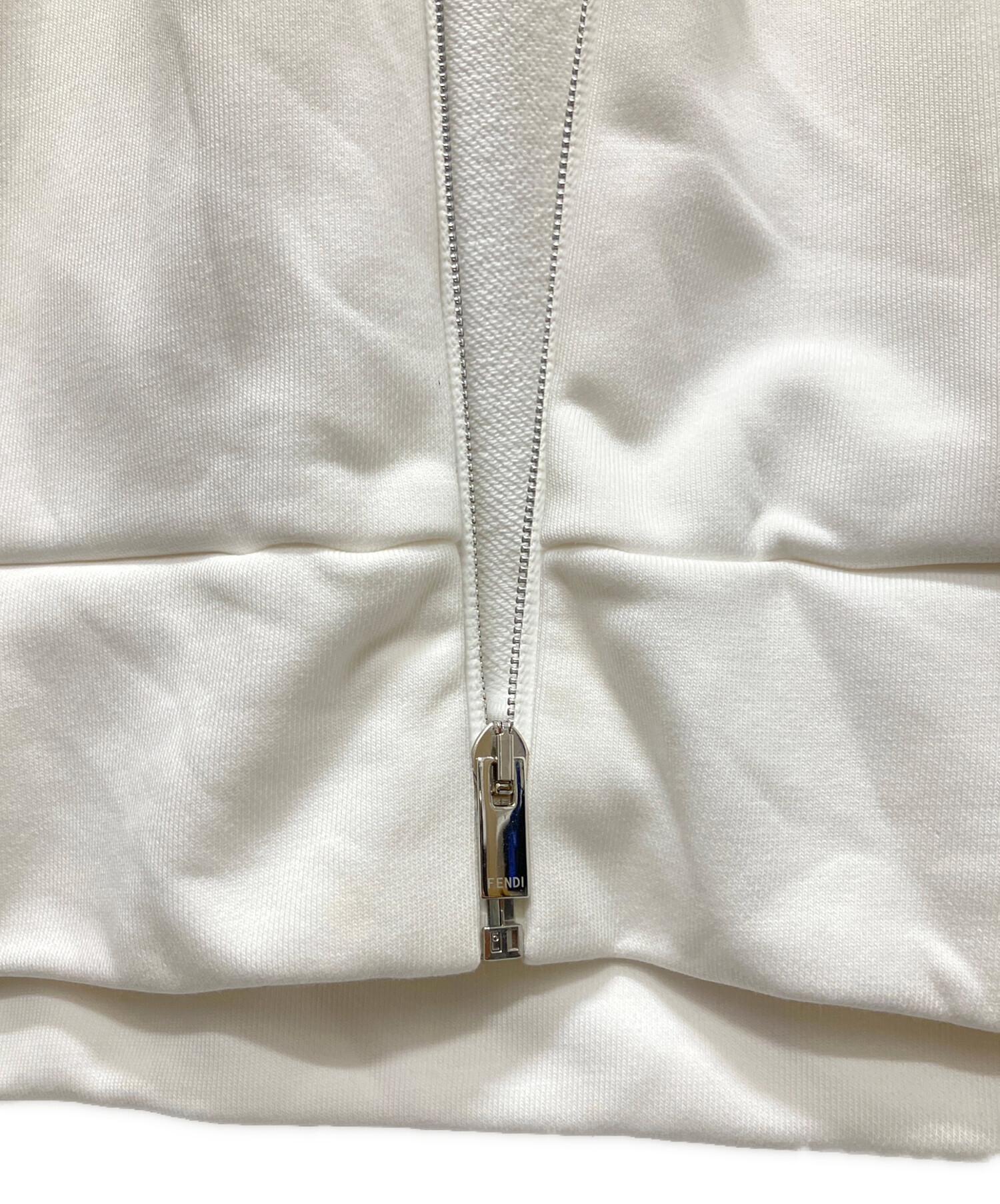 中古・古着通販】FENDI (フェンディ) FFメッシュパーカー ホワイト