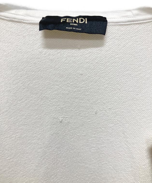 中古・古着通販】FENDI (フェンディ) FFメッシュパーカー ホワイト
