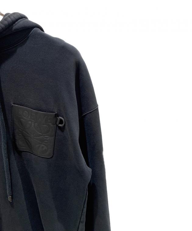中古・古着通販】LOEWE (ロエベ) Anagram Leather Patch Hoodie