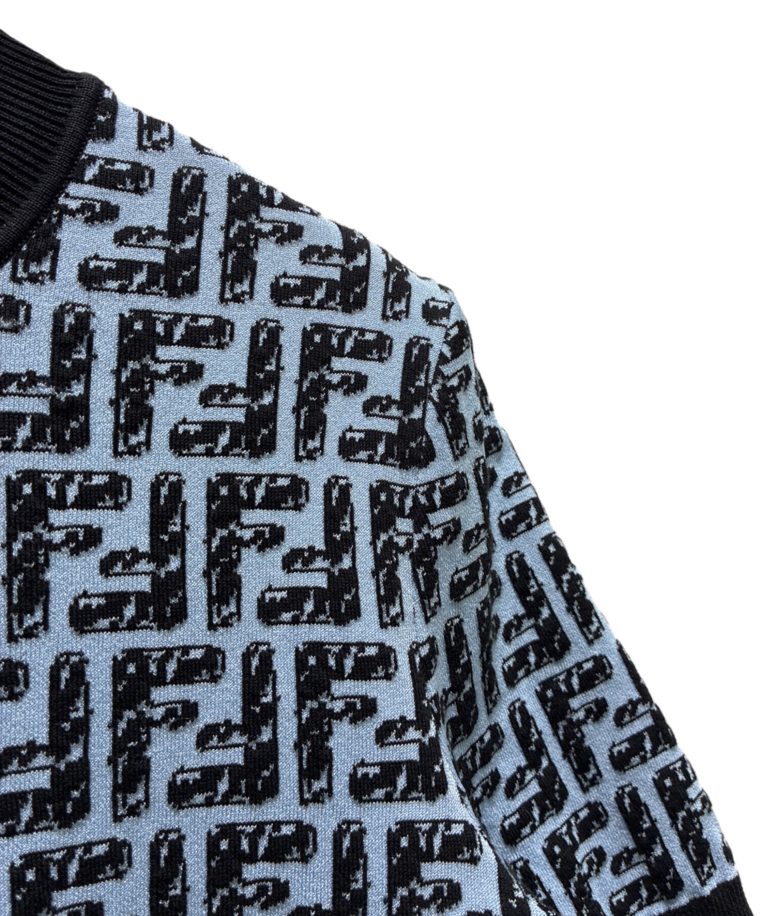 中古・古着通販】FENDI (フェンディ) ズッカ柄半袖ニット/FZX550 AD5R
