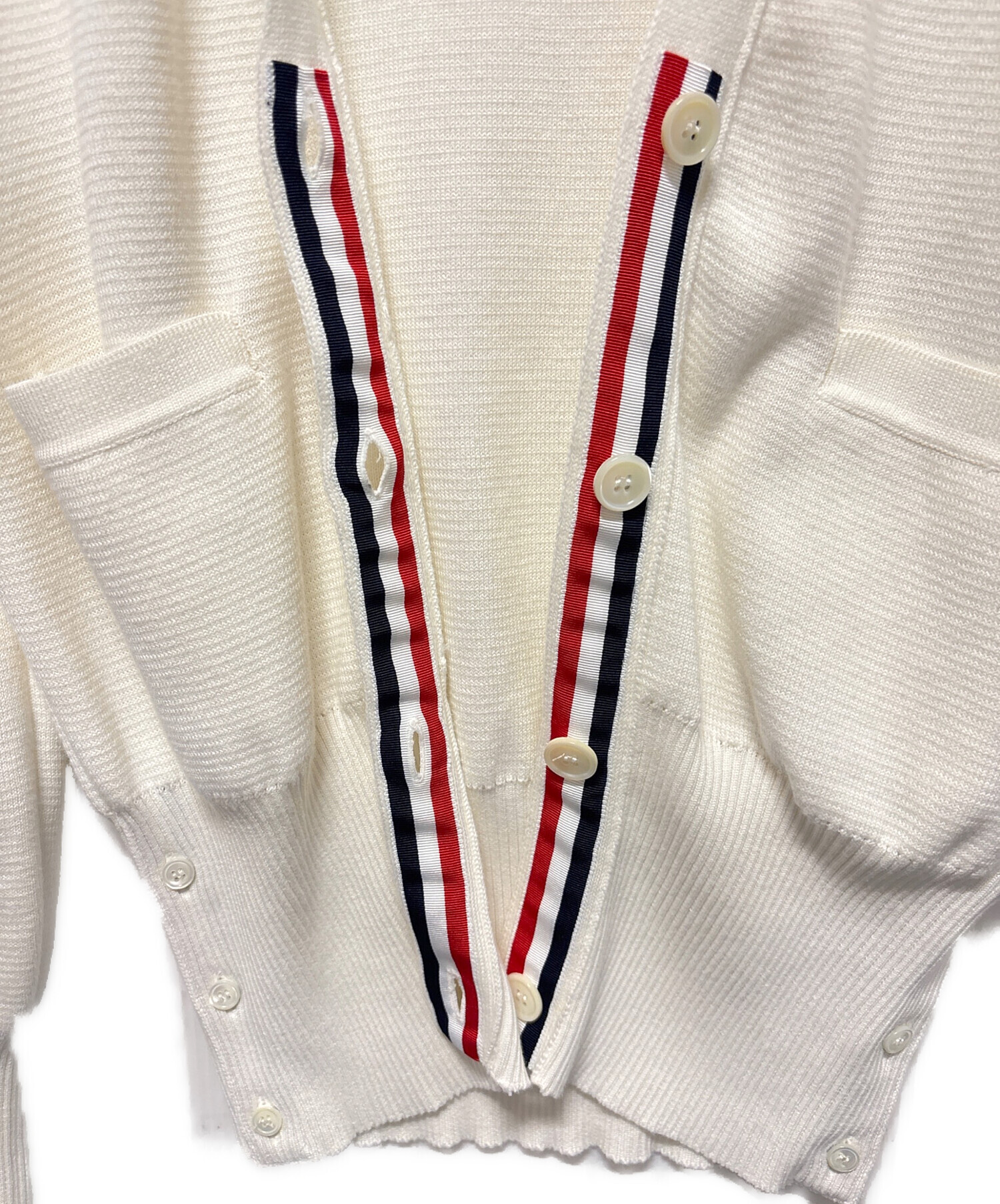中古・古着通販】Thom Browne (トムブラウン) コットンカーディガン
