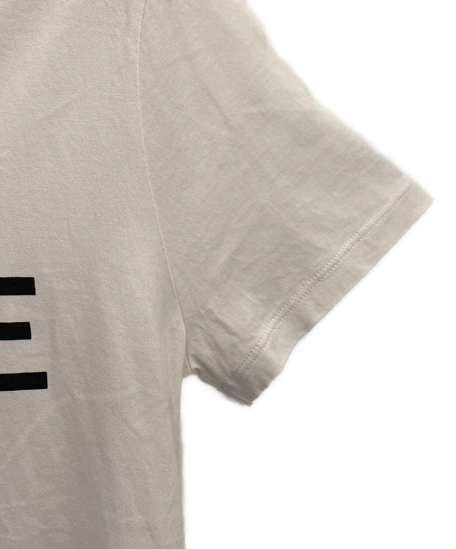 中古・古着通販】CELINE (セリーヌ) ロゴプリント半袖Tシャツ ホワイト