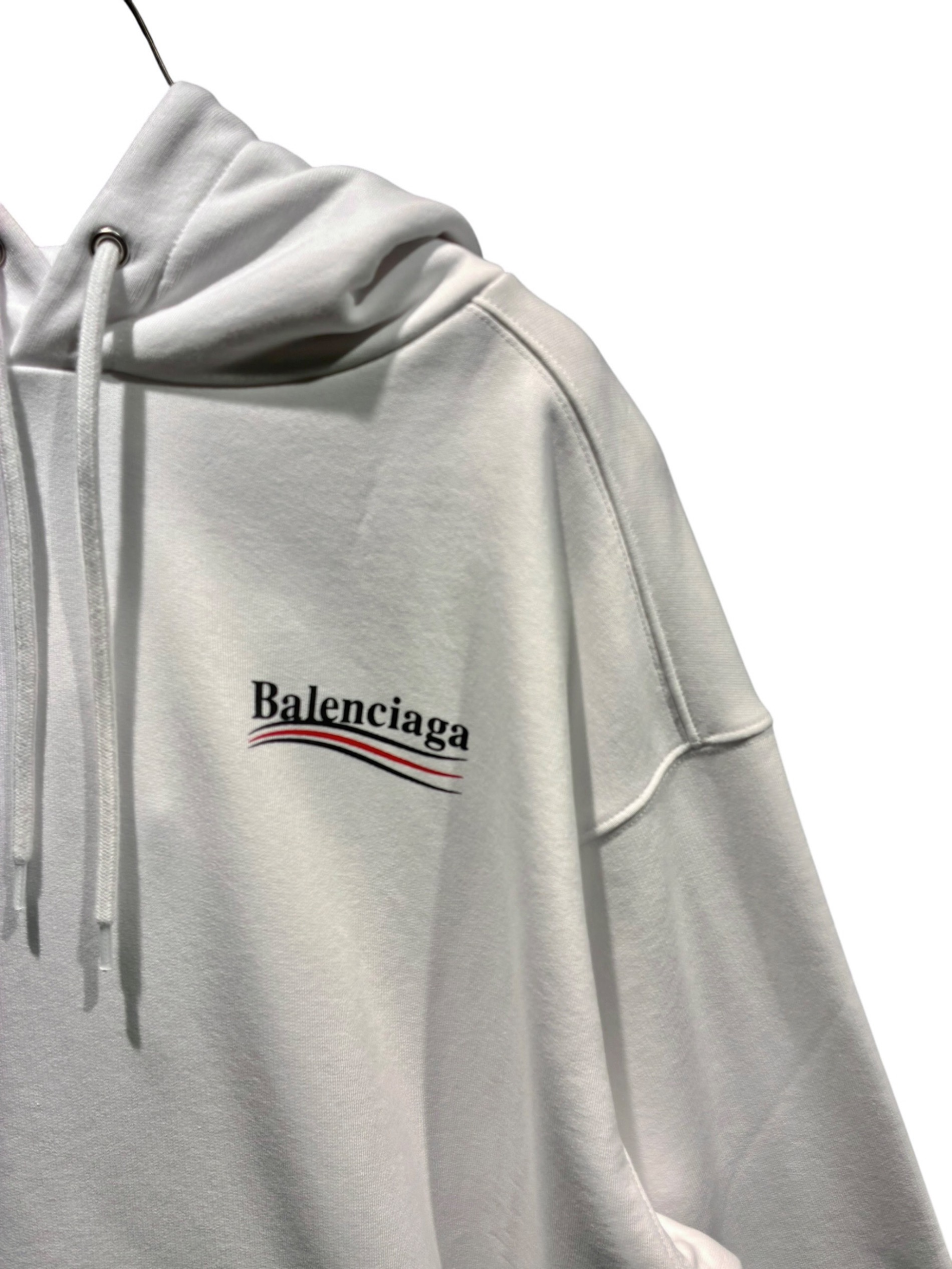 中古・古着通販】BALENCIAGA (バレンシアガ) ロゴパーカー ホワイト