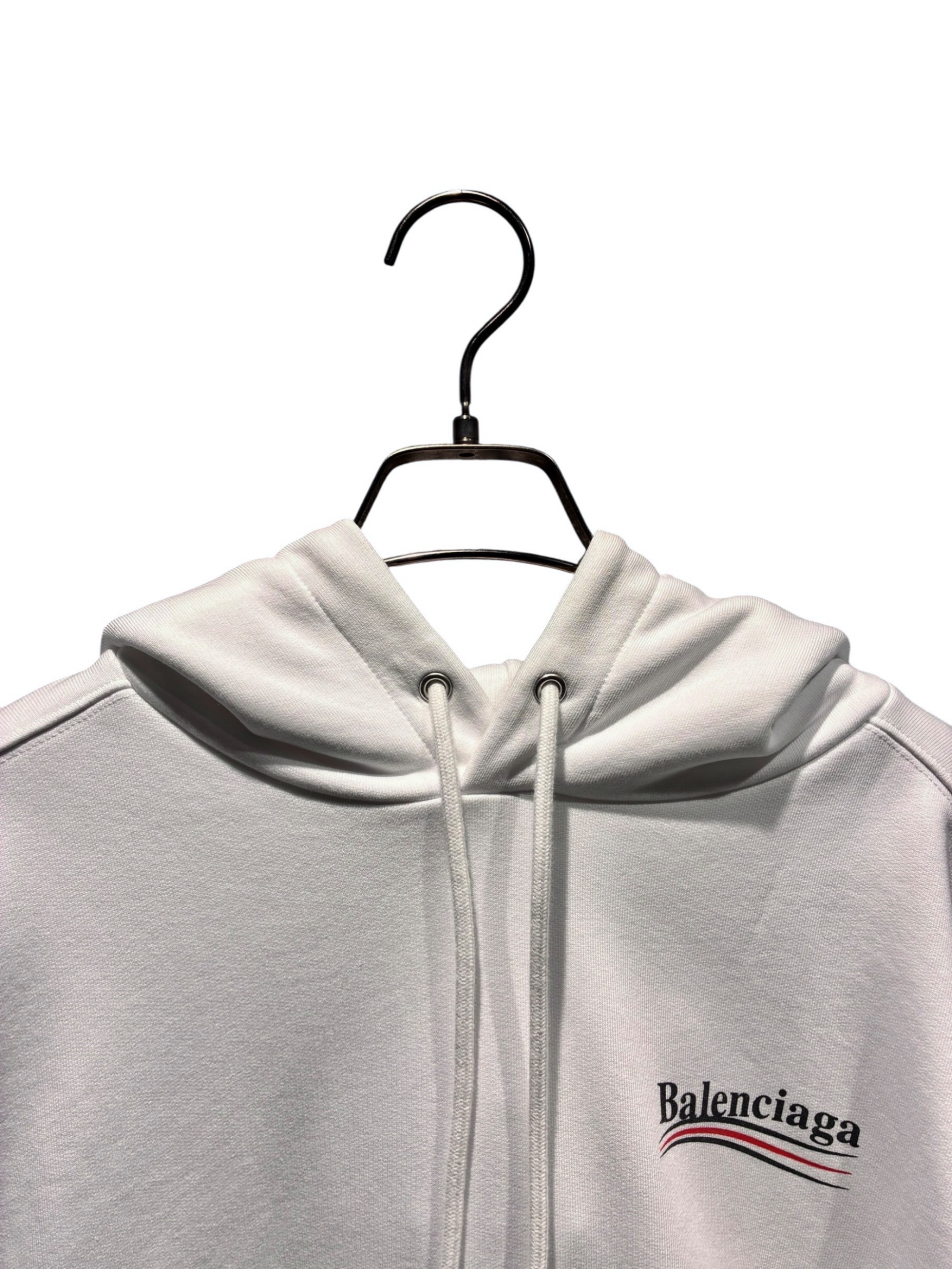 中古・古着通販】BALENCIAGA (バレンシアガ) ロゴパーカー ホワイト