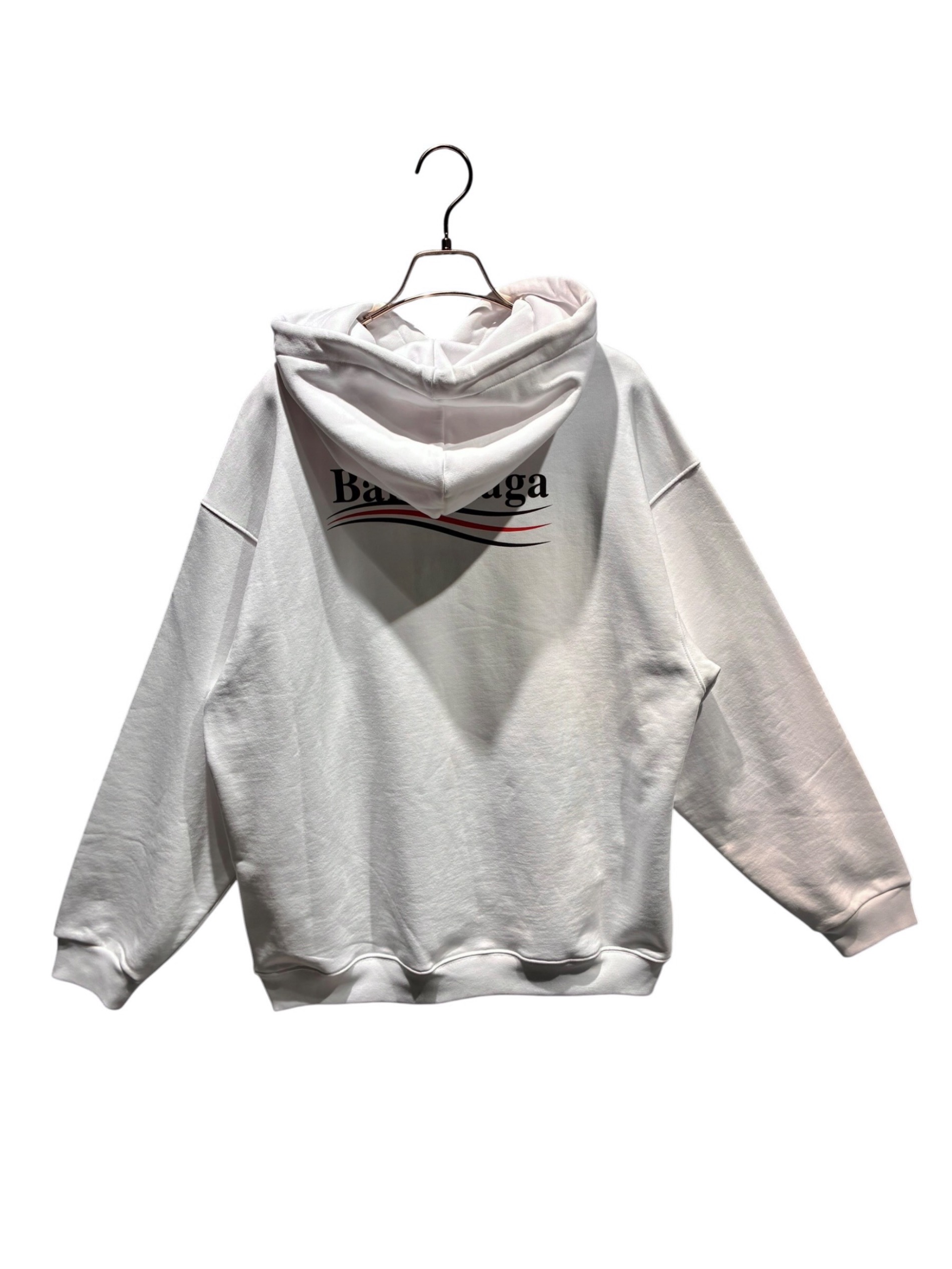 中古・古着通販】BALENCIAGA (バレンシアガ) ロゴパーカー ホワイト