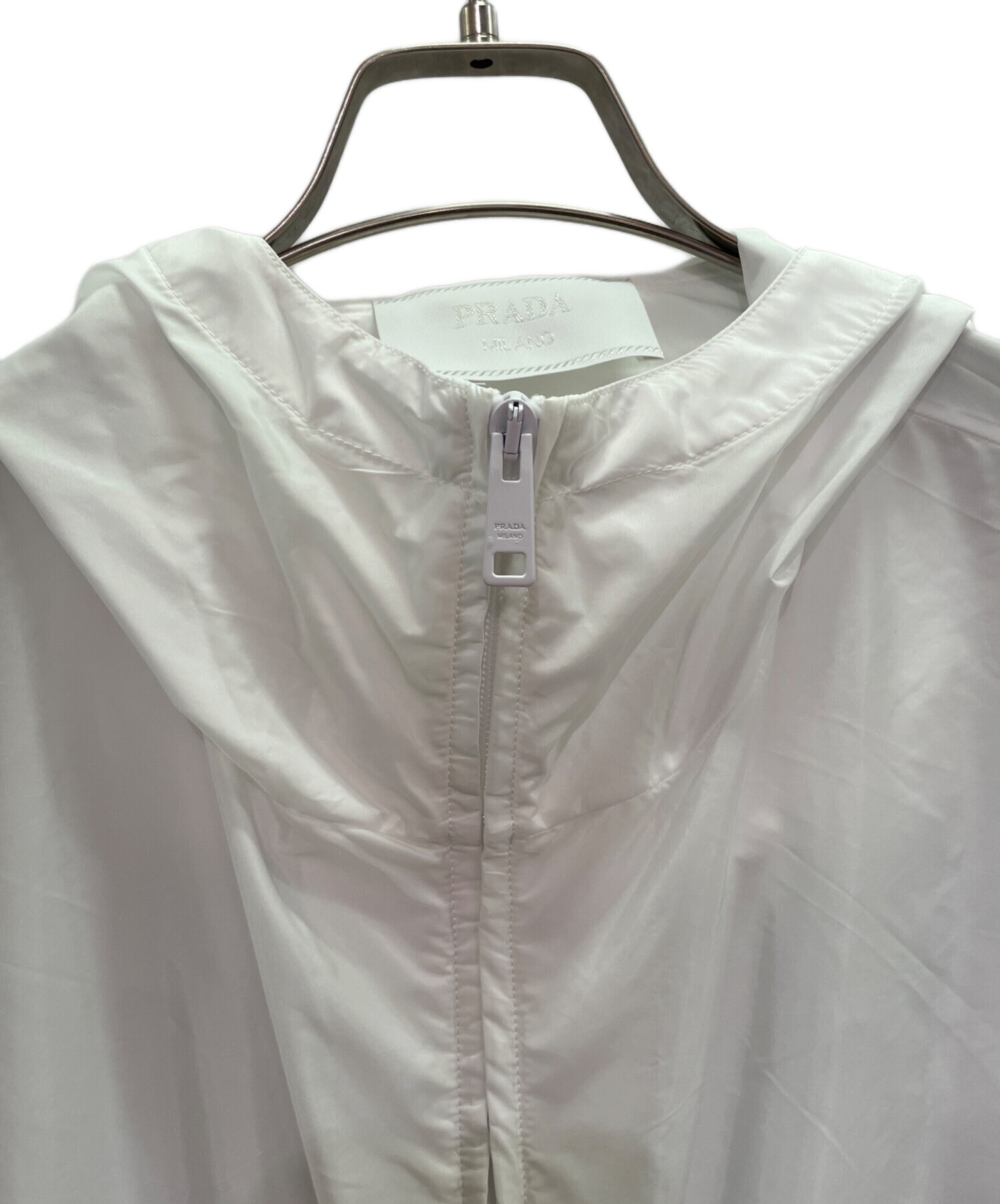 中古・古着通販】PRADA (プラダ) トライアングルロゴ ジップアップ 