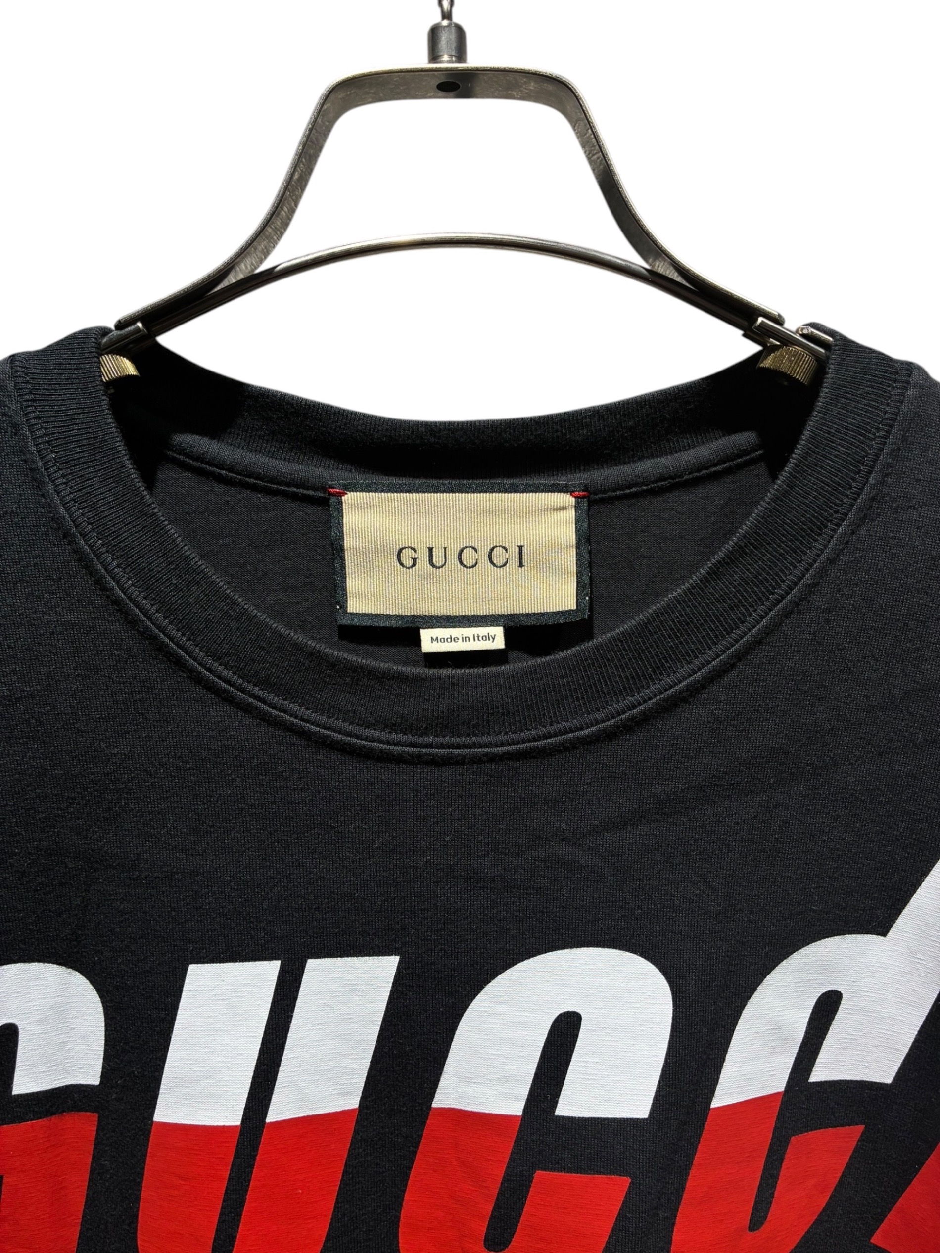 GUCCI GGブレード　ブラック　半袖tシャツ 中古・古着通販】GUCCI (グッチ) ブレードロゴTシャツ ブラック サイズ