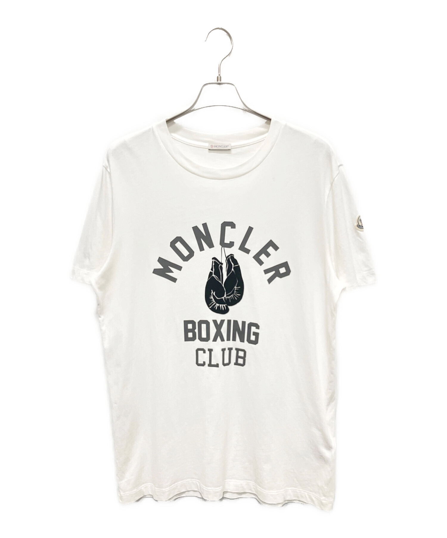 中古・古着通販】MONCLER (モンクレール) ロゴTシャツ ホワイト サイズ