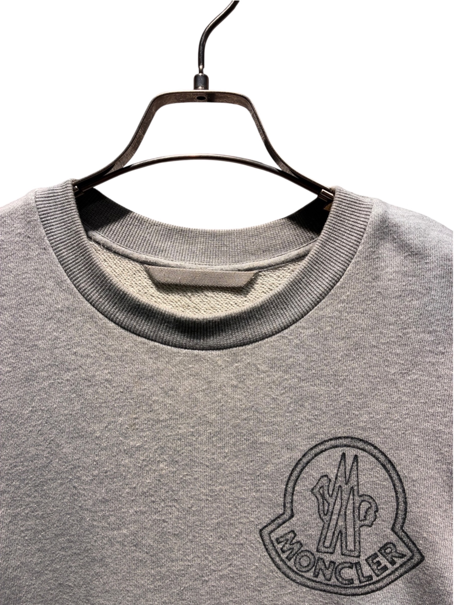 中古・古着通販】MONCLER (モンクレール) ロゴスウェット グレー