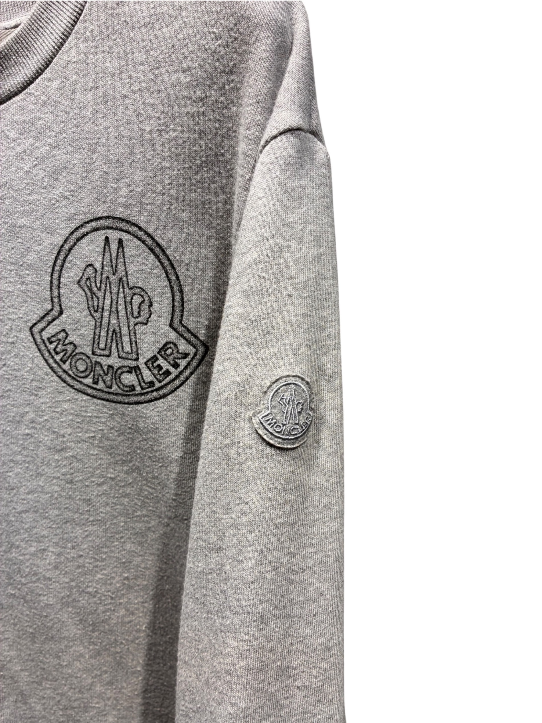 中古・古着通販】MONCLER (モンクレール) ロゴスウェット グレー