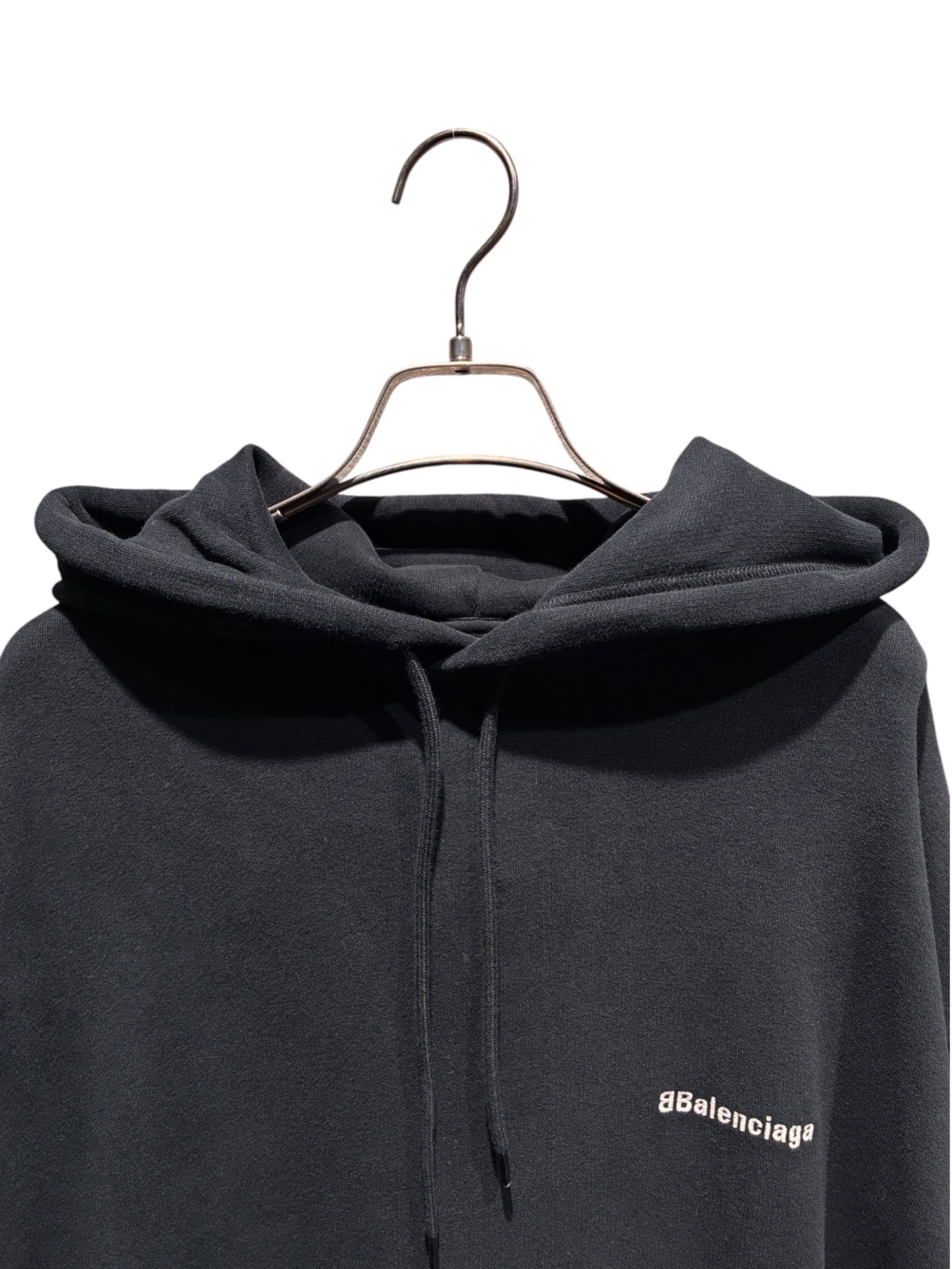 中古・古着通販】BALENCIAGA (バレンシアガ) ロゴパーカー ブラック