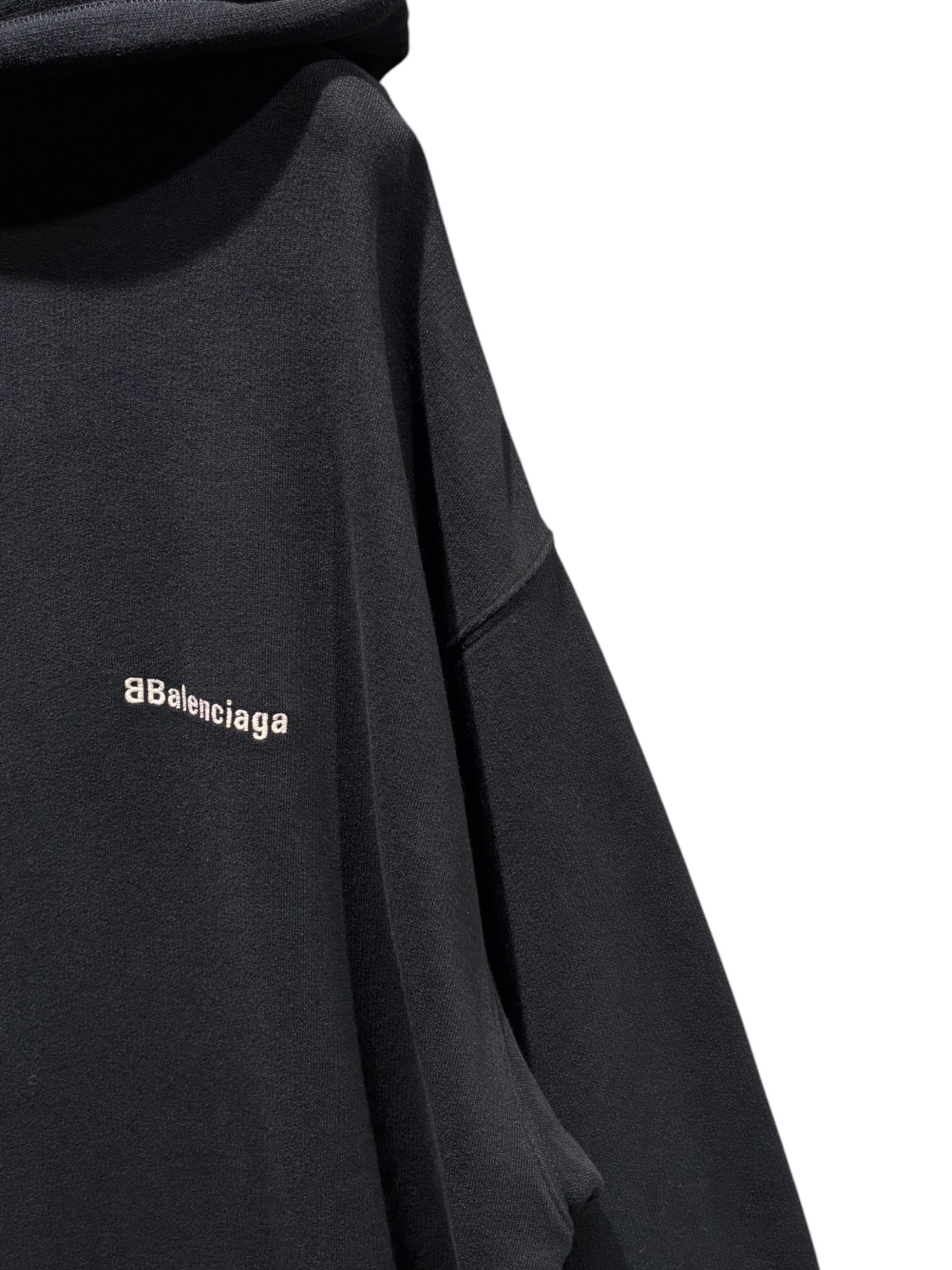 中古・古着通販】BALENCIAGA (バレンシアガ) ロゴパーカー ブラック