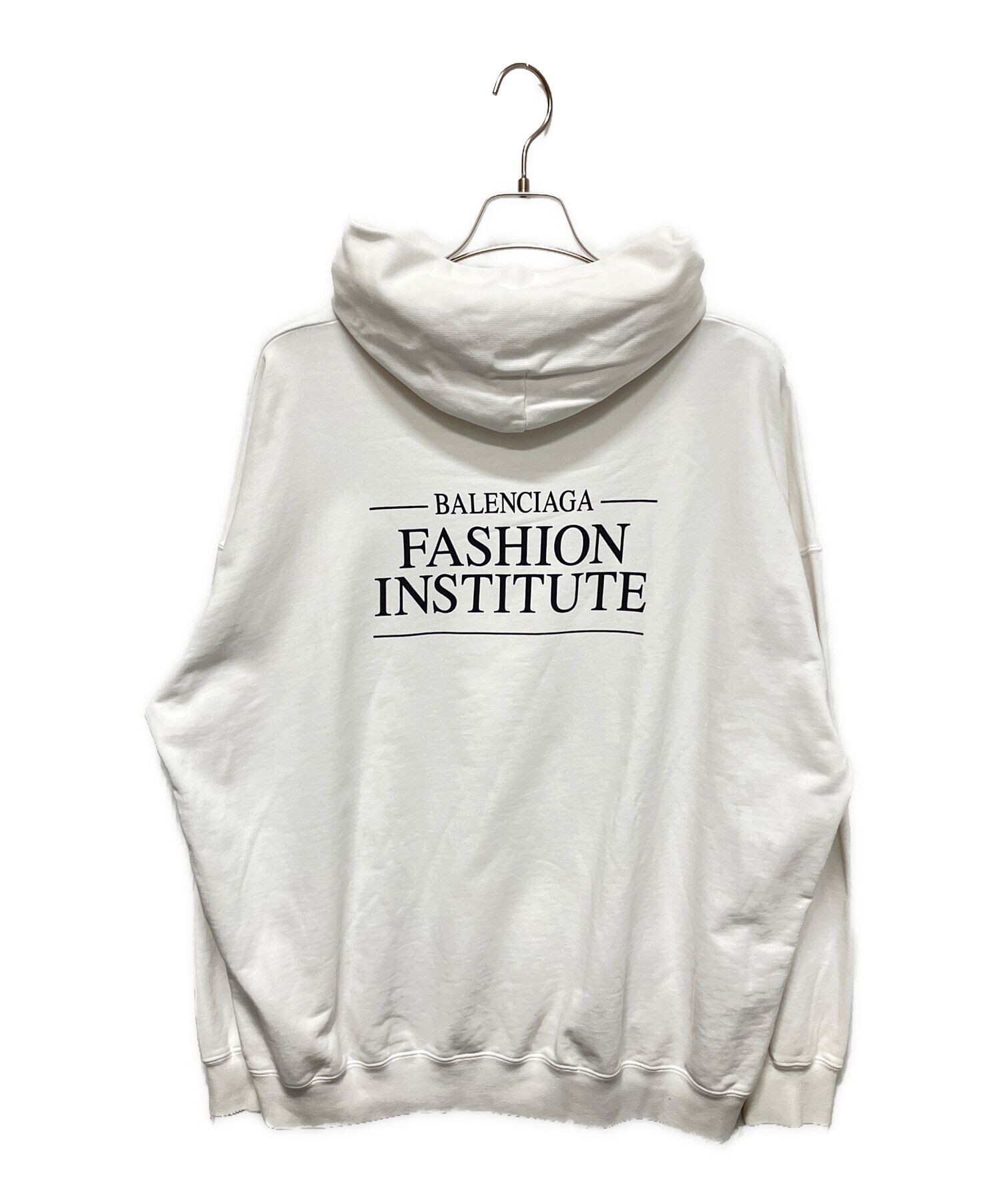 中古・古着通販】BALENCIAGA (バレンシアガ) ロゴパーカー ホワイト