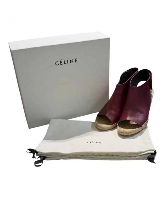 中古・古着通販】CELINE (セリーヌ) エスパドリーユ ボルドー サイズ