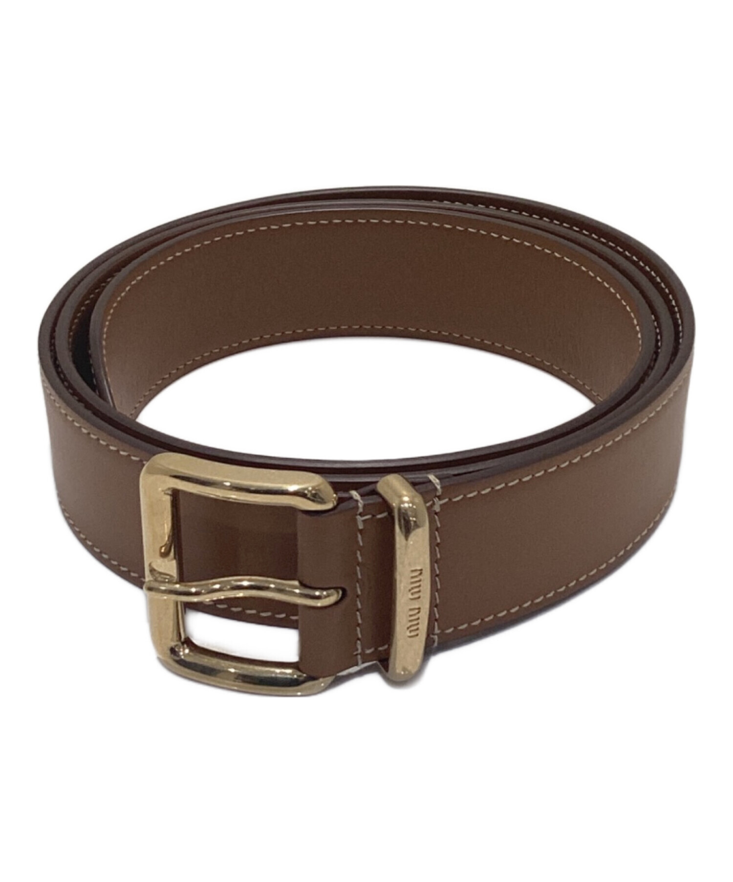 中古・古着通販】MIU MIU (ミュウミュウ) Leather Belt/レザーベルト