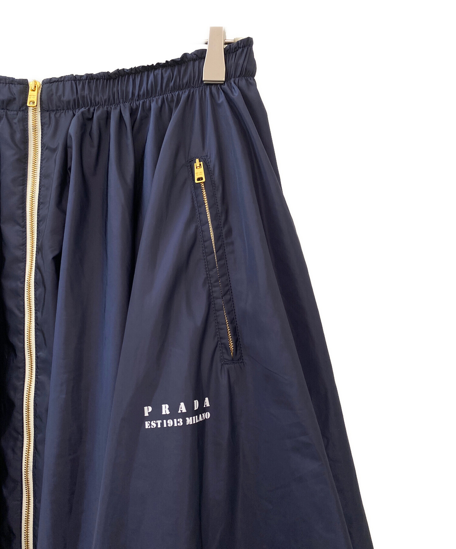 中古・古着通販】PRADA (プラダ) ロングスカート ネイビー サイズ:42