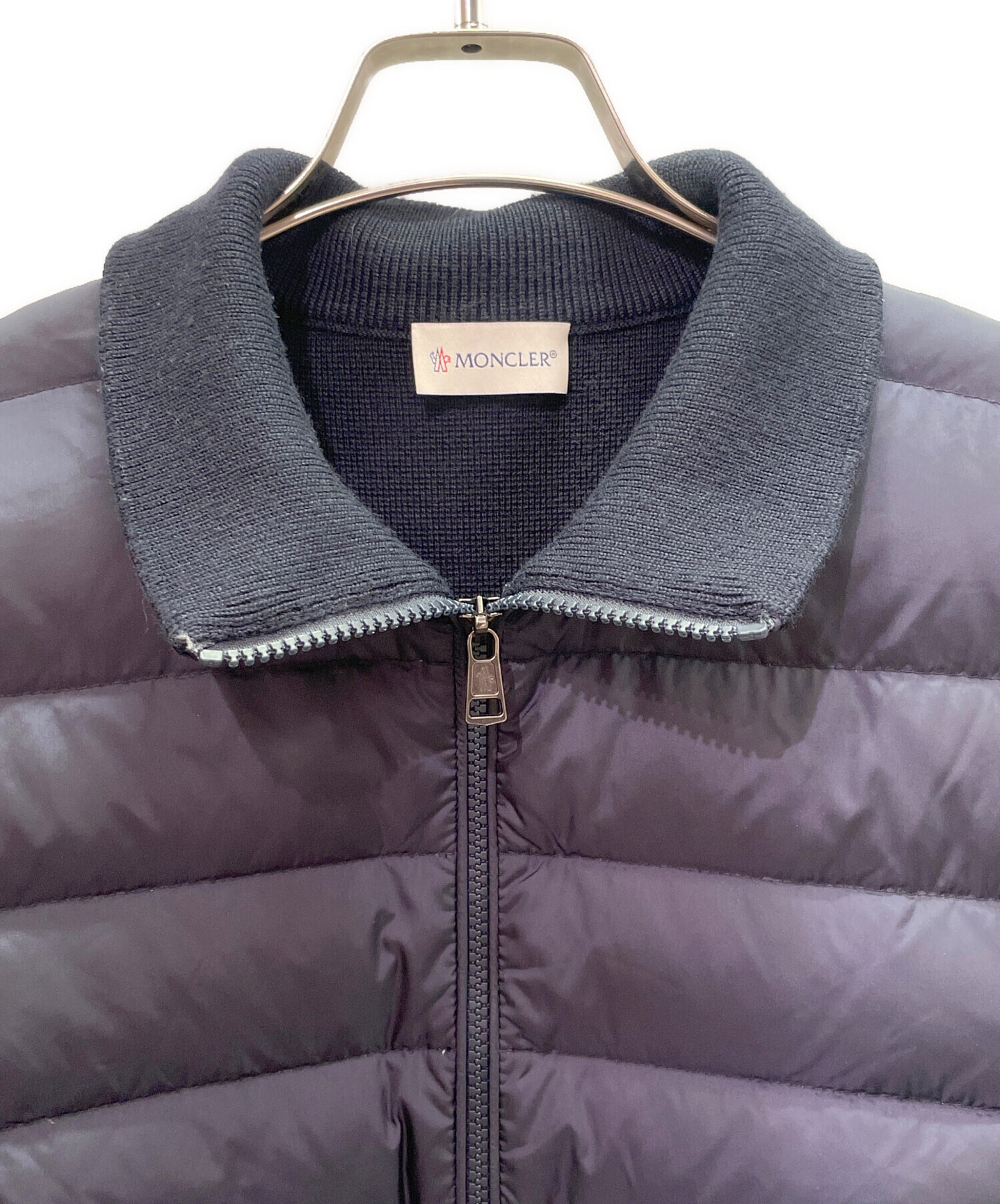 中古・古着通販】MONCLER (モンクレール) CARDIGAN TRICOT/ダウン切替