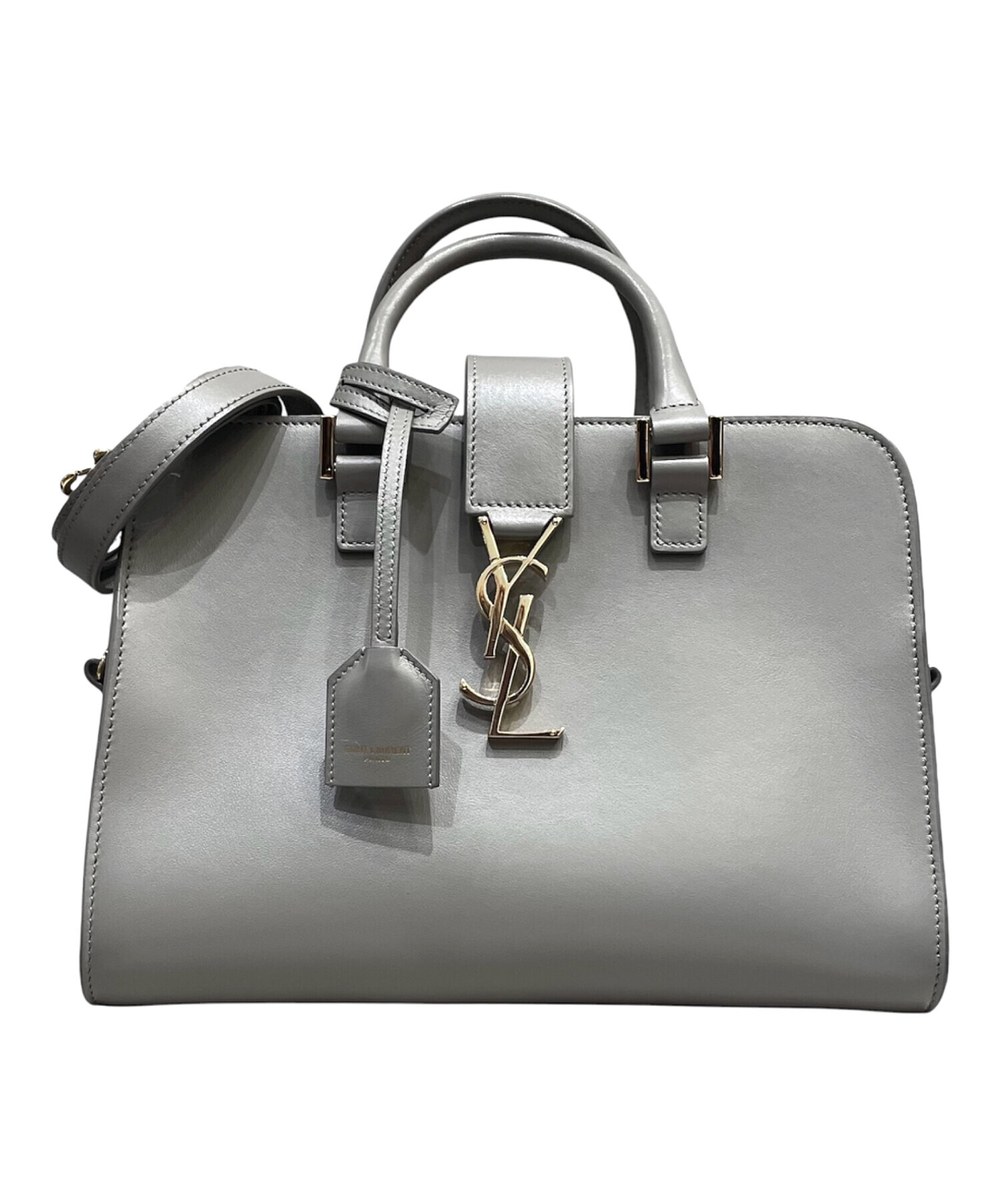 サンローラン　ベイビーカバス バッグ グレー 中古・古着通販】Saint Laurent Paris (サンローランパリ) ベイビー