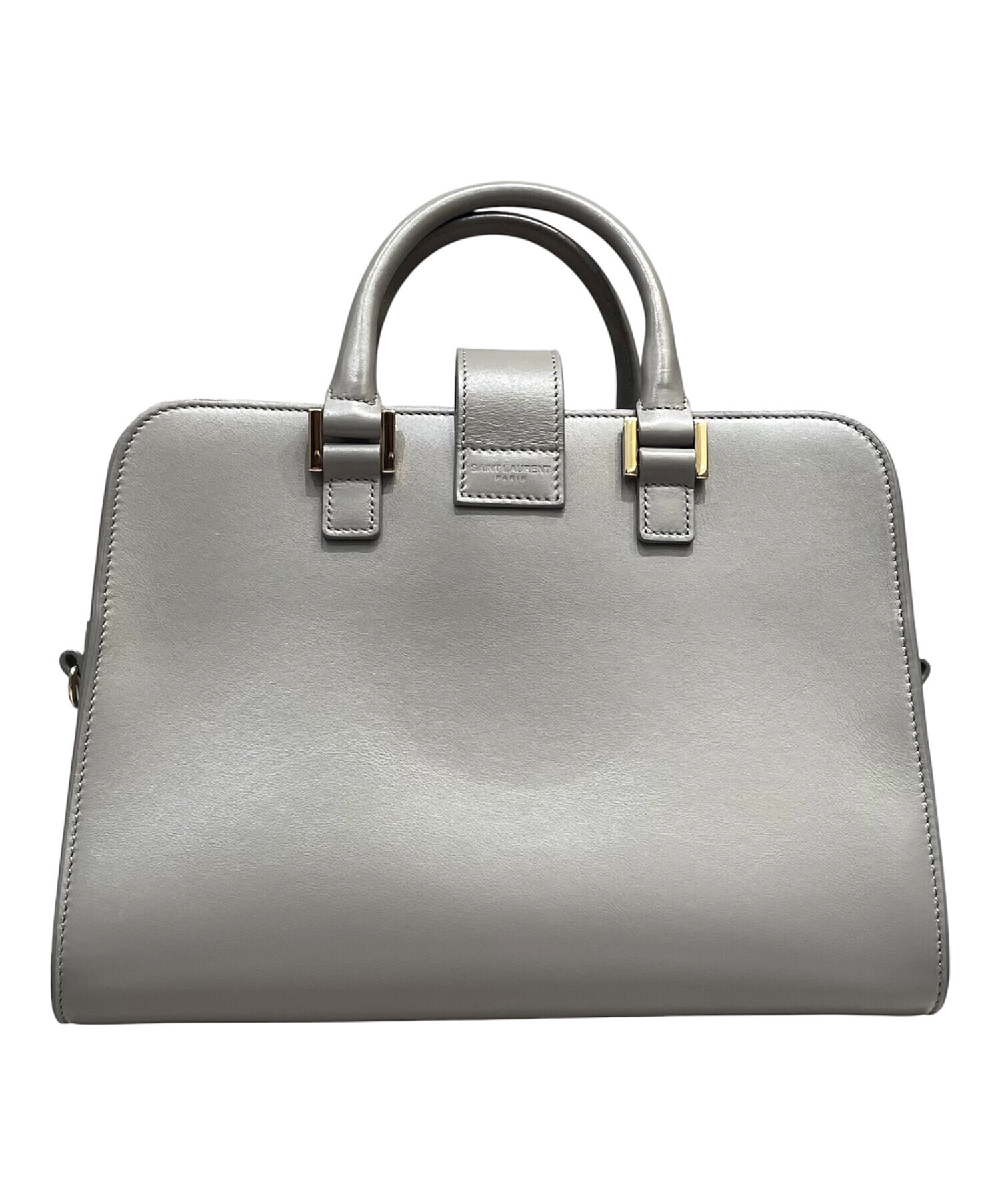 サンローラン　ベイビーカバス バッグ グレー 中古・古着通販】Saint Laurent Paris (サンローランパリ) ベイビー