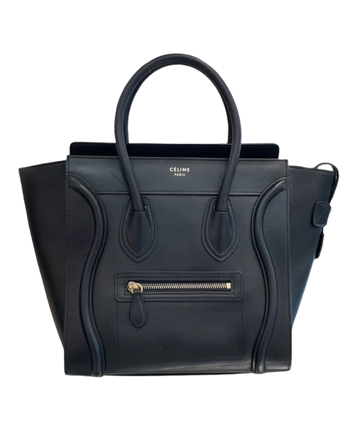 CELINE ラゲージ マイクロ ブラック 黒 セリーヌ 中古・古着通販】CELINE (セリーヌ) ラゲージ マイクロ ブラック