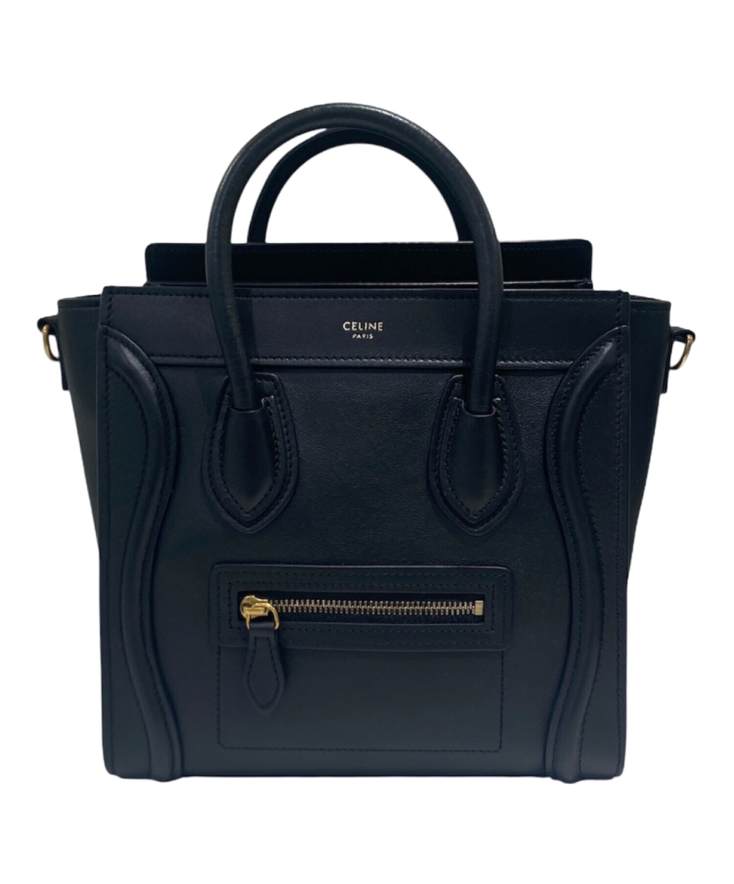 中古・古着通販】CELINE (セリーヌ) ラゲージ ナノ ショルダーバッグ 