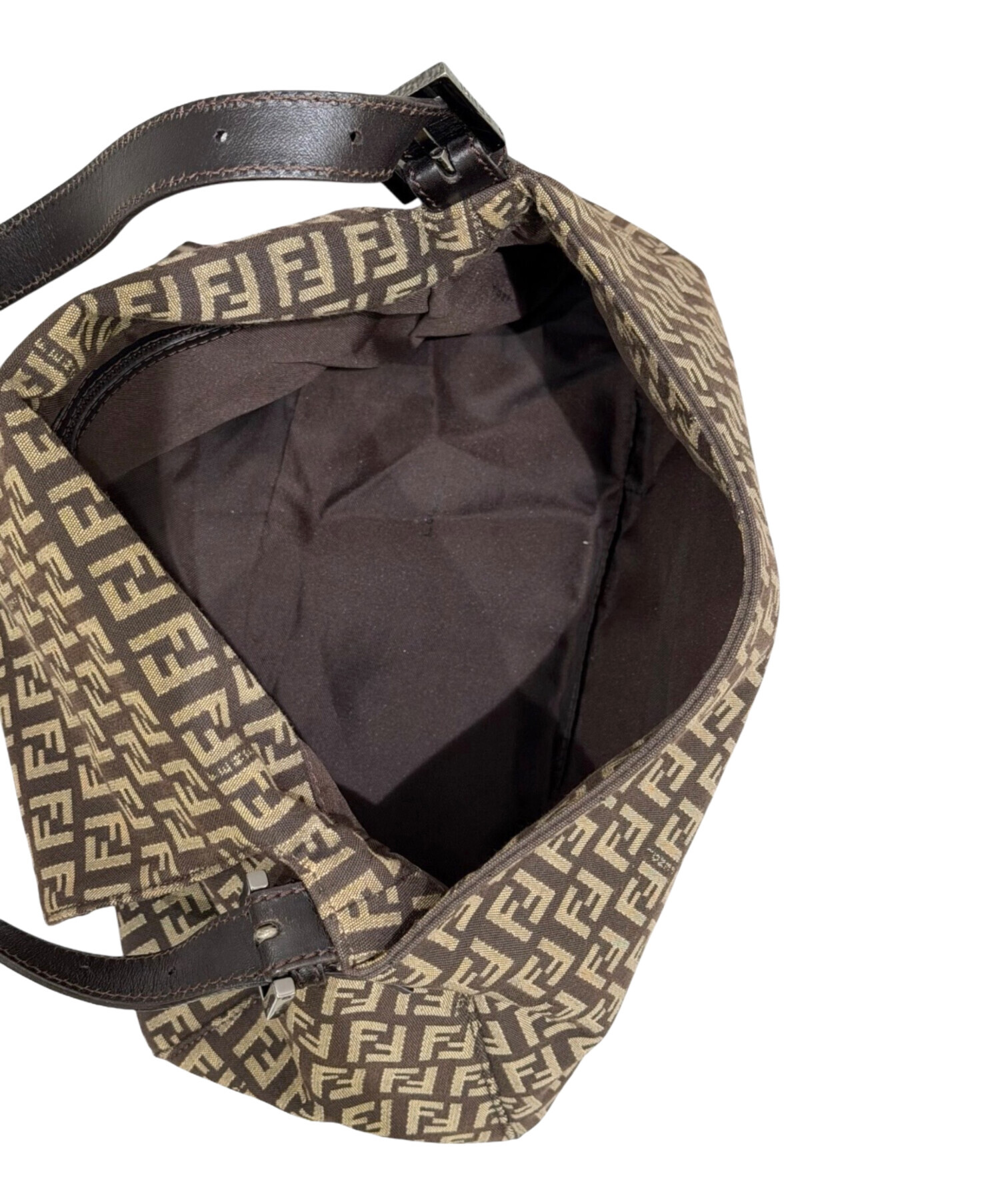 FENDI フェンディ マンマバケット ズッキーノ キャンバス ブラウン 中古・古着通販】FENDI (フェンディ) ズッキーノ マンマバケット