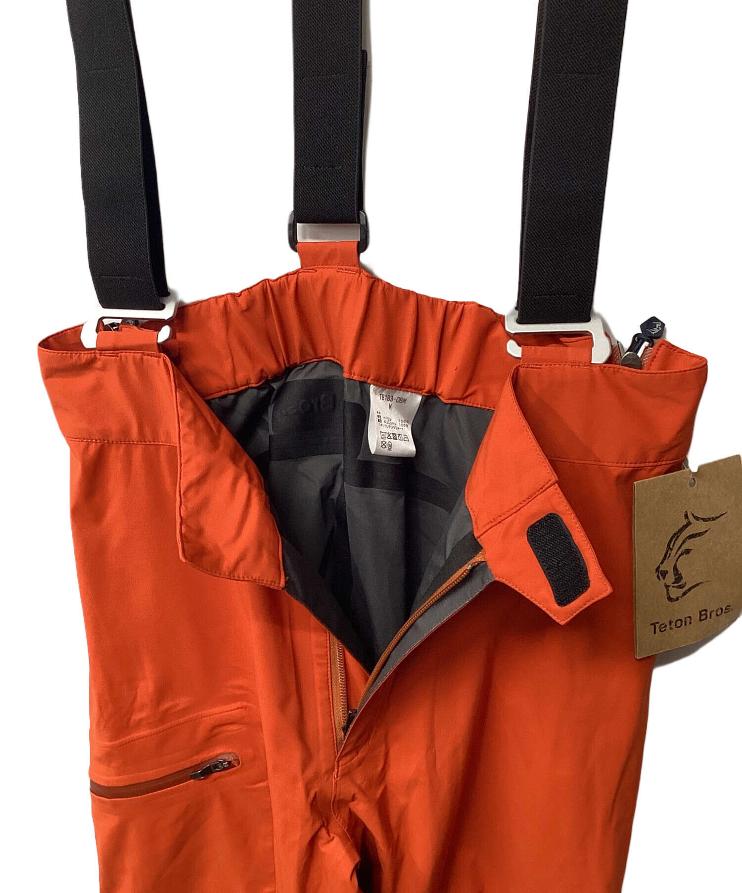 【Teton Bros】TB20パンツ　ビブタイプ　オレンジ Teton Bros】TB20パンツ ビブタイプ オレンジ