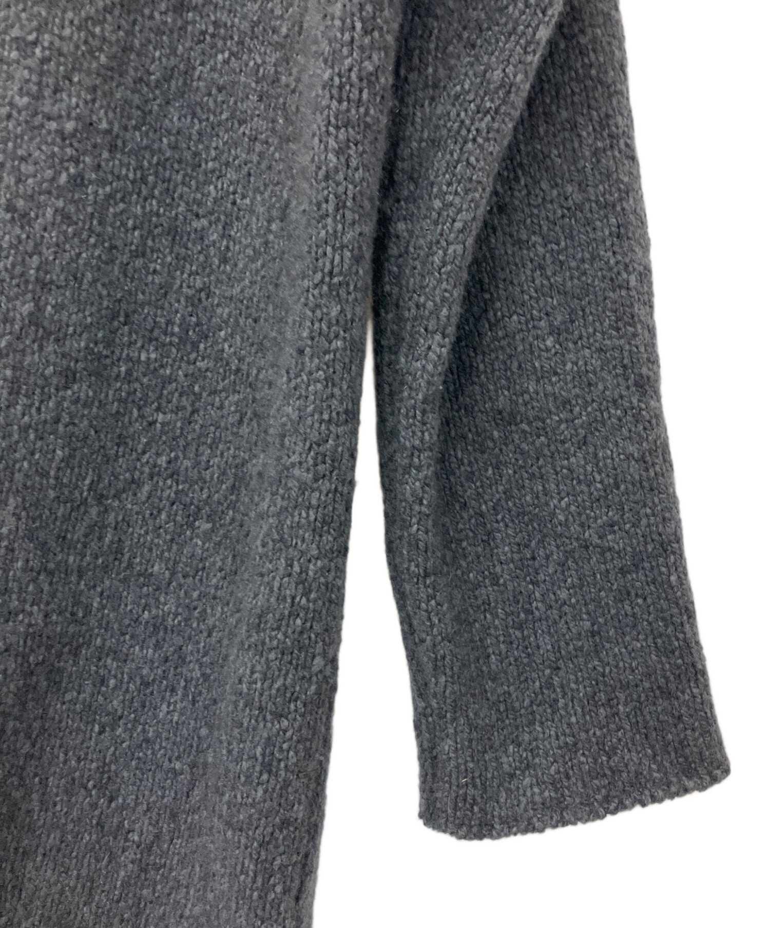 evam eva エヴァムエヴァ　カシミヤ　ニット　カーディガン　グレー 中古・古着通販】evam eva (エヴァムエヴァ) ニットカーディガン