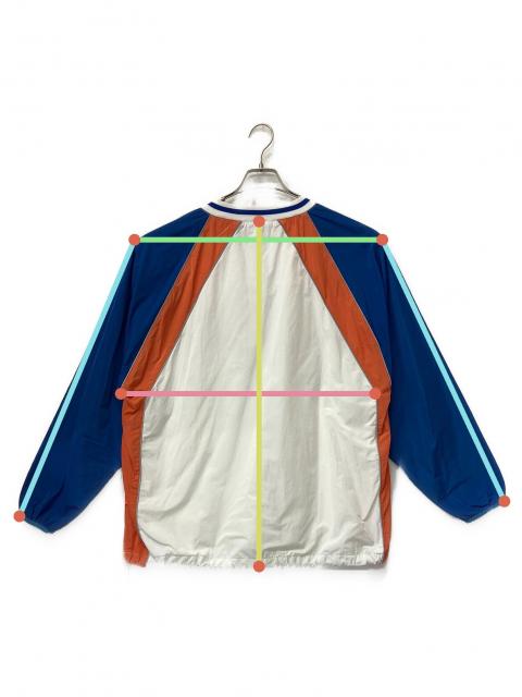 中古・古着通販】KEBOZ (ケボズ) ナイロンジャケット ホワイト×ブルー