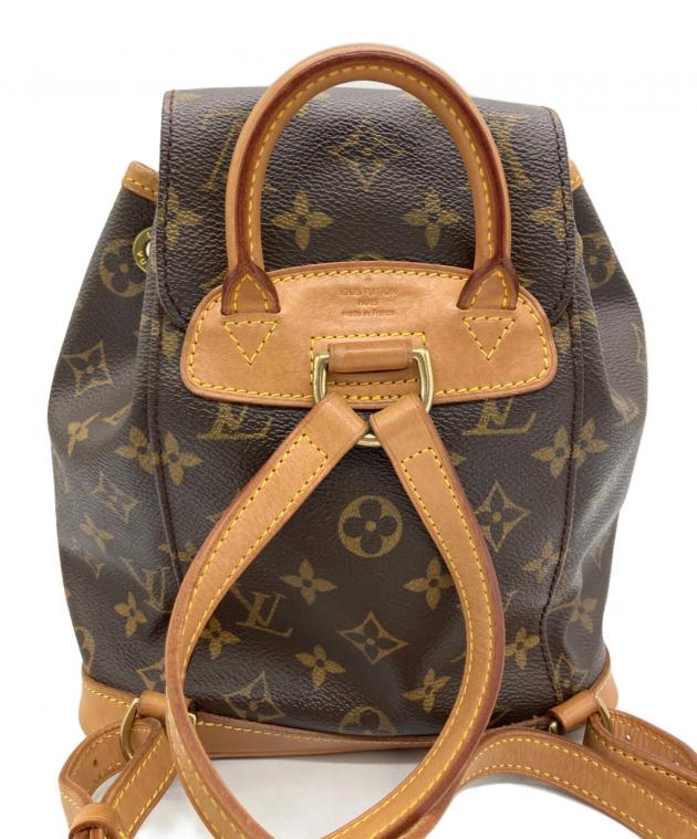 【値下げ】LOUIS VUITTON ミニモンスリ リュック 中古・古着通販】LOUIS VUITTON (ルイ ヴィトン) リュック モノグラム