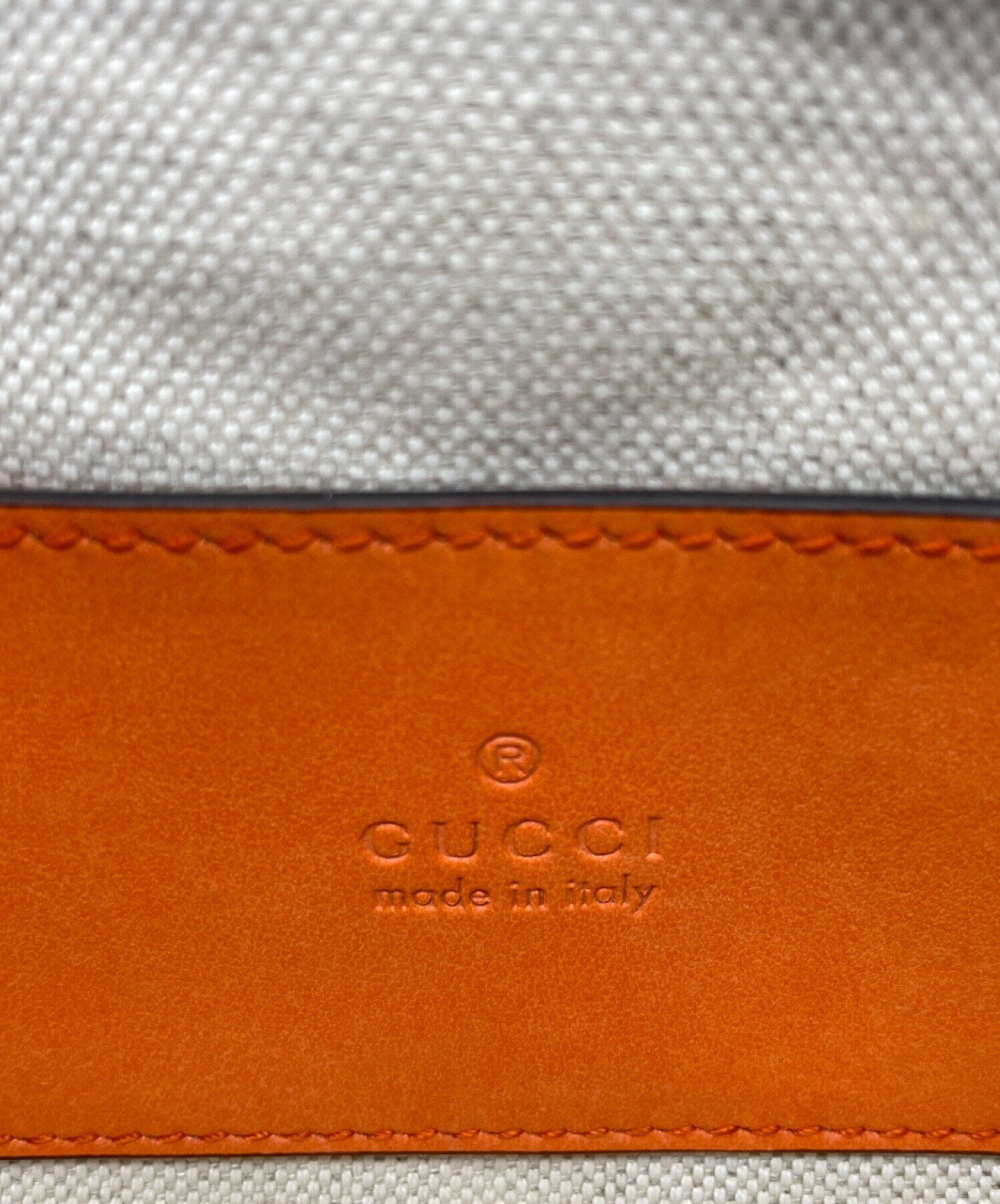 グッチ スモールトップハンドル ショルダーバッグ レザー 675791 オレンジ レディース GUCCI  中古 GUCCI（グッチ） スモールトップハンドル ショルダーバッグ レザー
