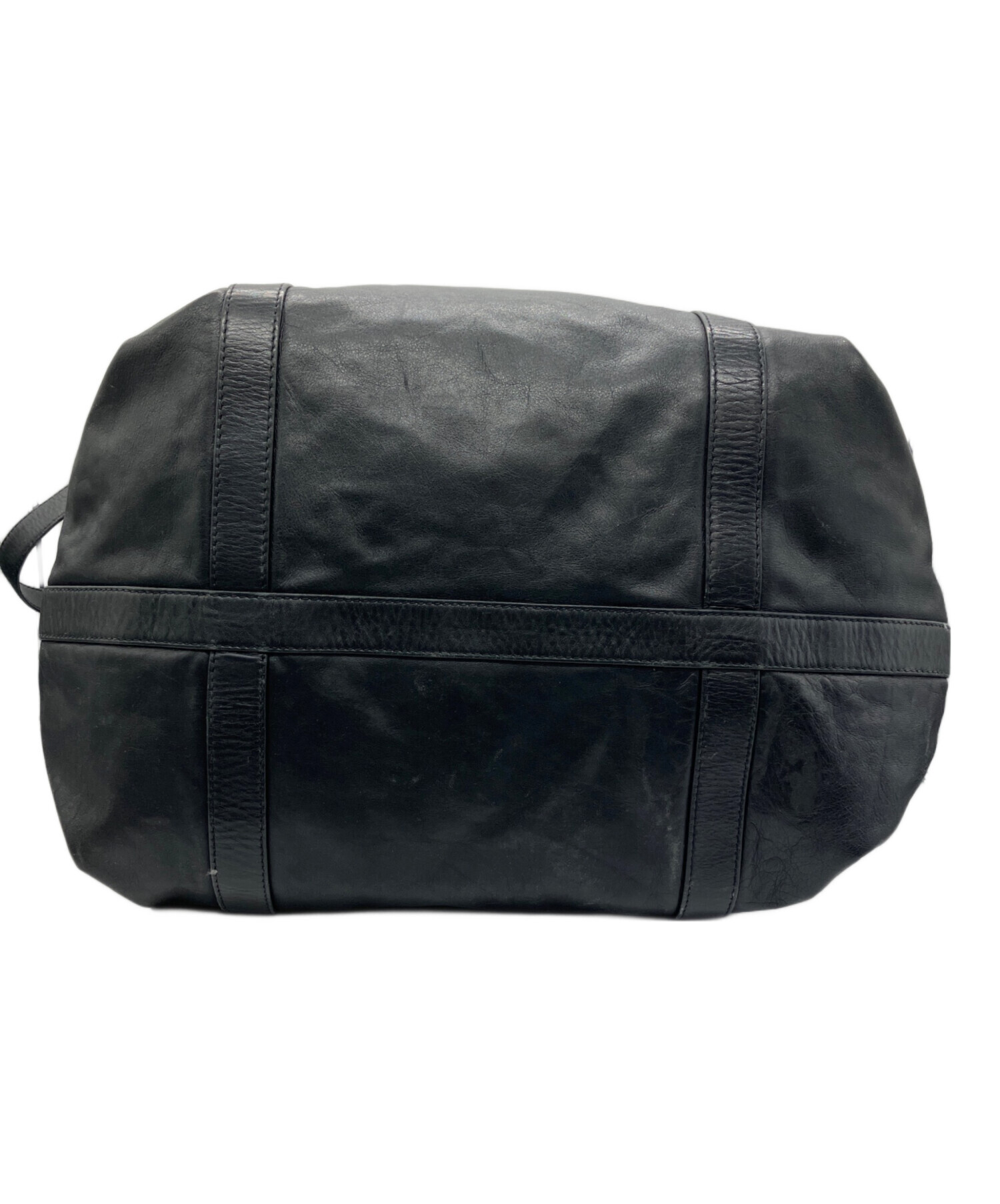 中古・古着通販】LOEWE (ロエベ) レザーボストンバッグ アナグラム