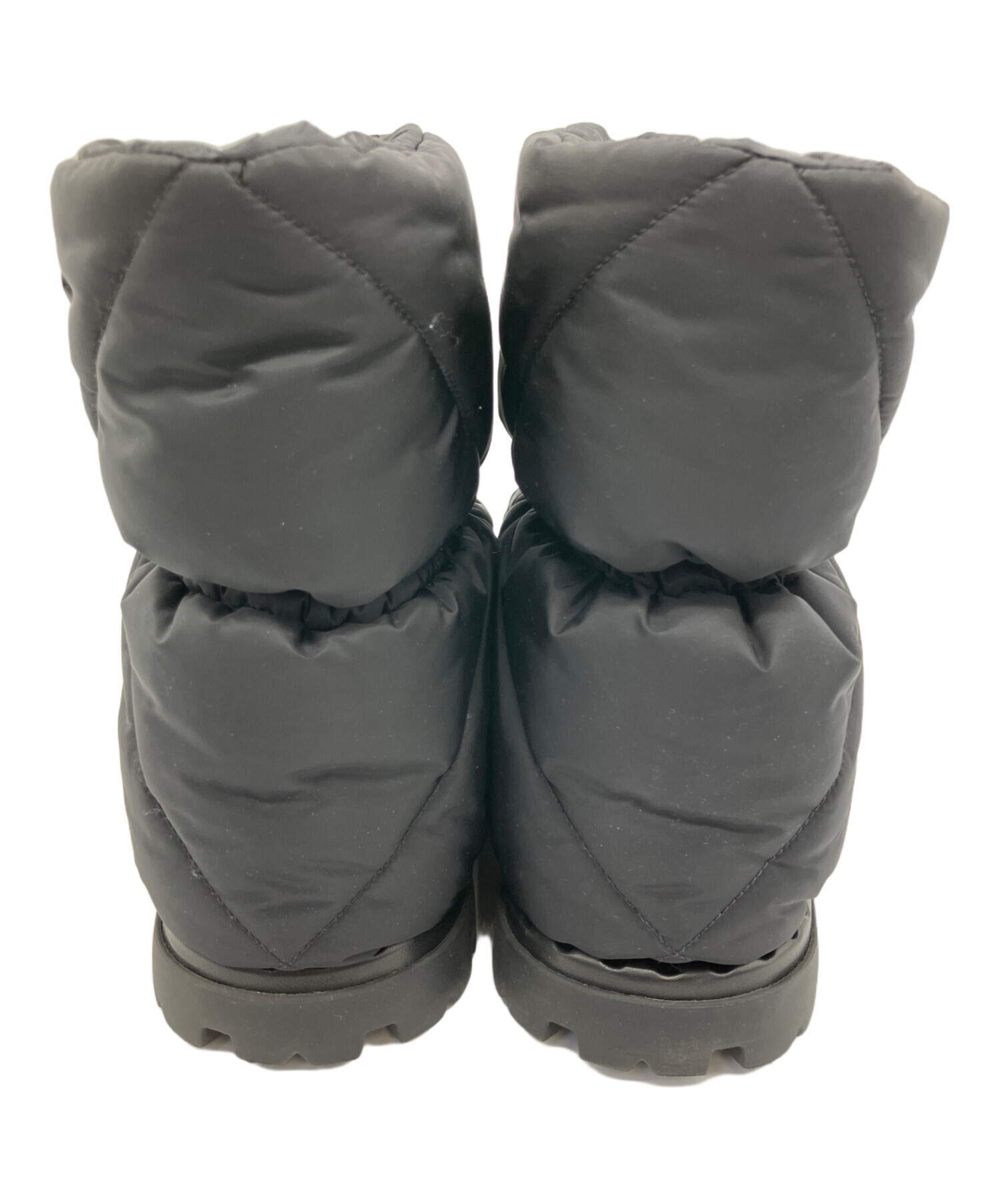 中古・古着通販】PRADA (プラダ) パデットナイロンブーツ ブラック