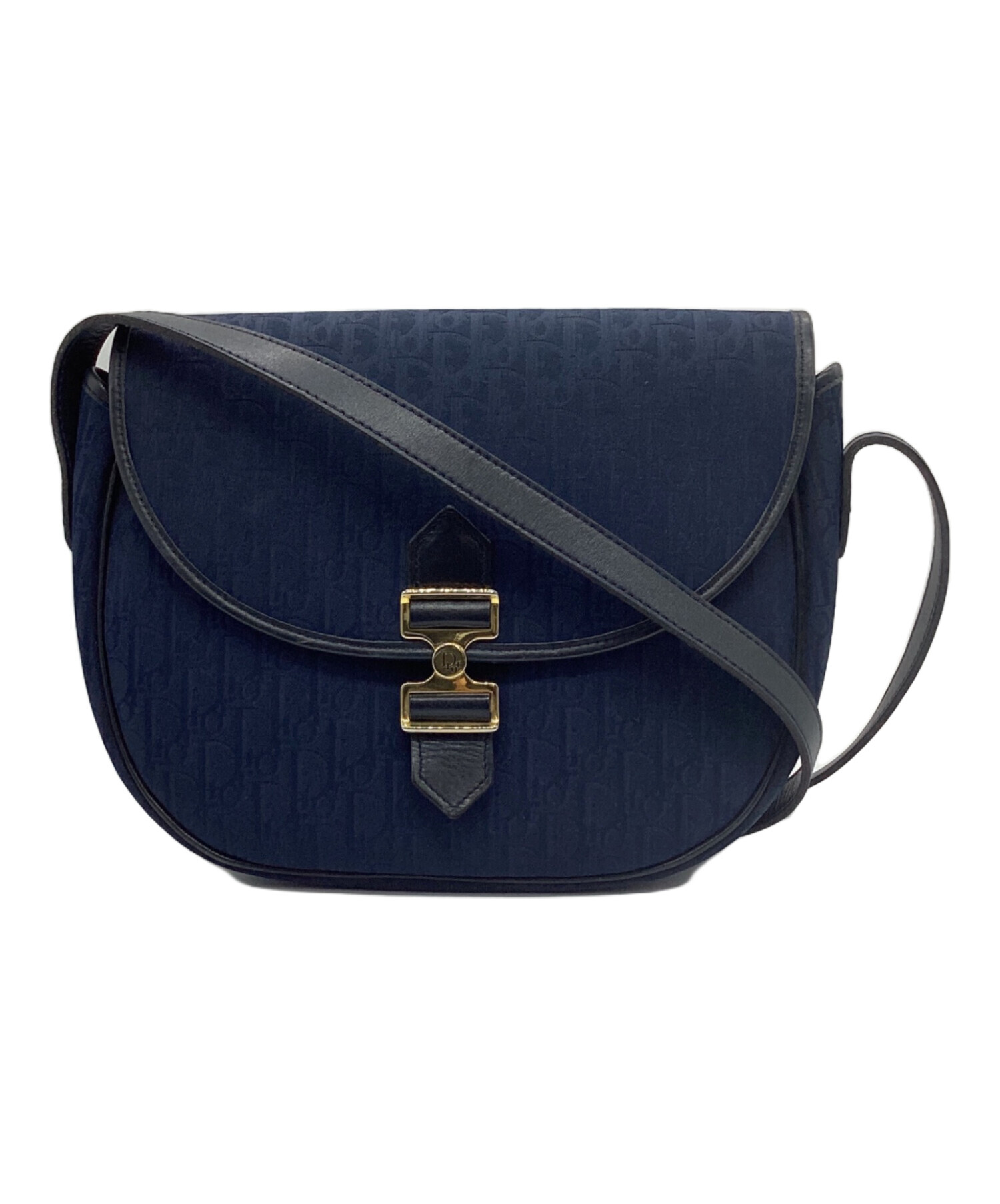 【美品】Christian Dior ネイビー ショルダーバッグ 中古・古着通販】Christian Dior (クリスチャン ディオール
