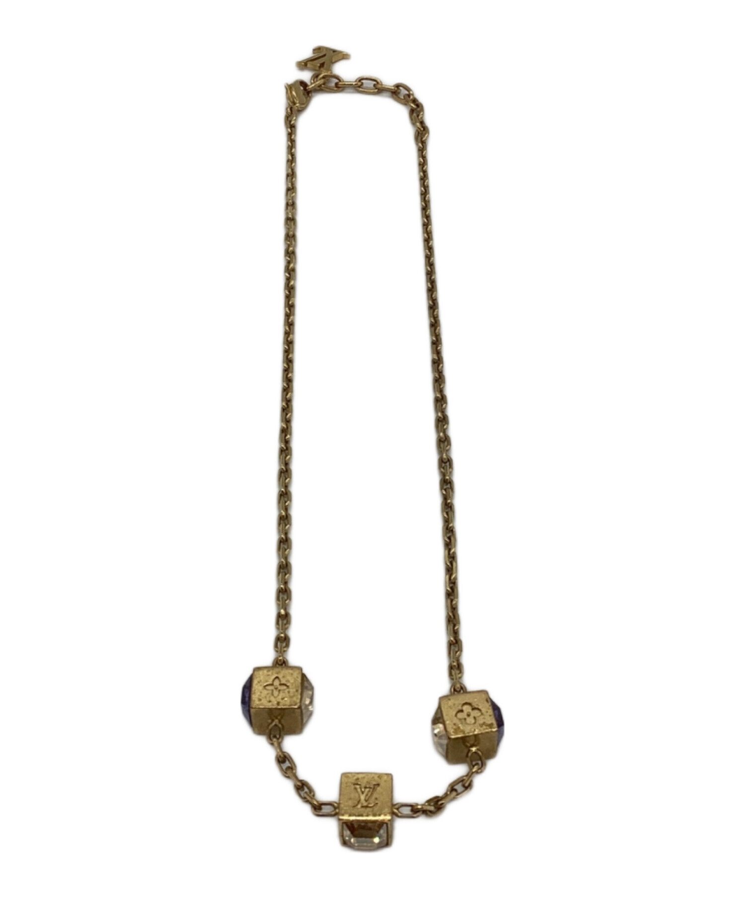 ルイヴィトン キーケース　コリエ ギャンブル ネックレス 中古】ルイヴィトン コリエギャンブル ネックレス ゴールド | 小牧
