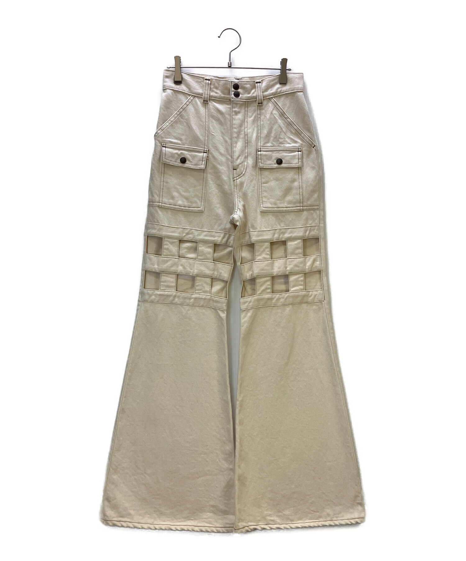 中古・古着通販】KAPITAL (キャピタル) フレアデニム 22SS 14oz White