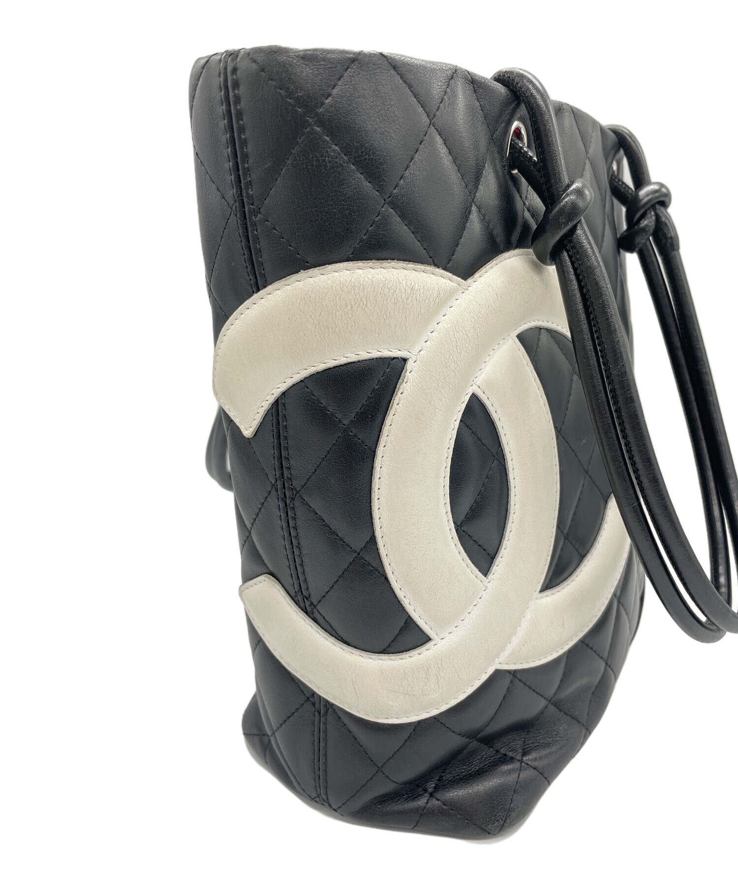 中古・古着通販】CHANEL (シャネル) カンボンライン スモールトート