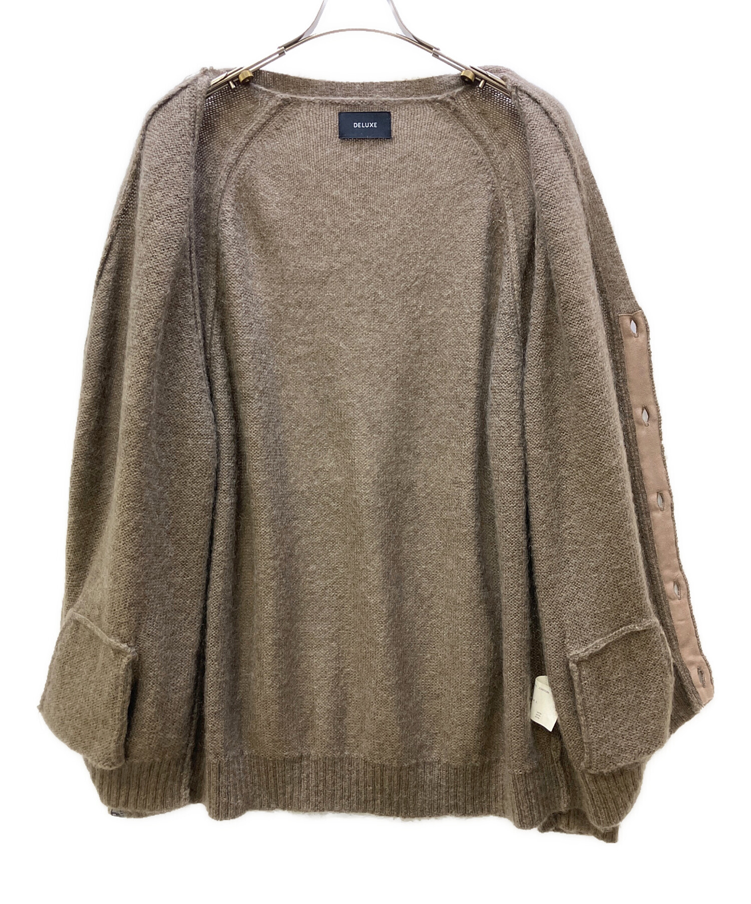 中古・古着通販】DELUXE (デラックス) モヘアカーディガン ベージュ