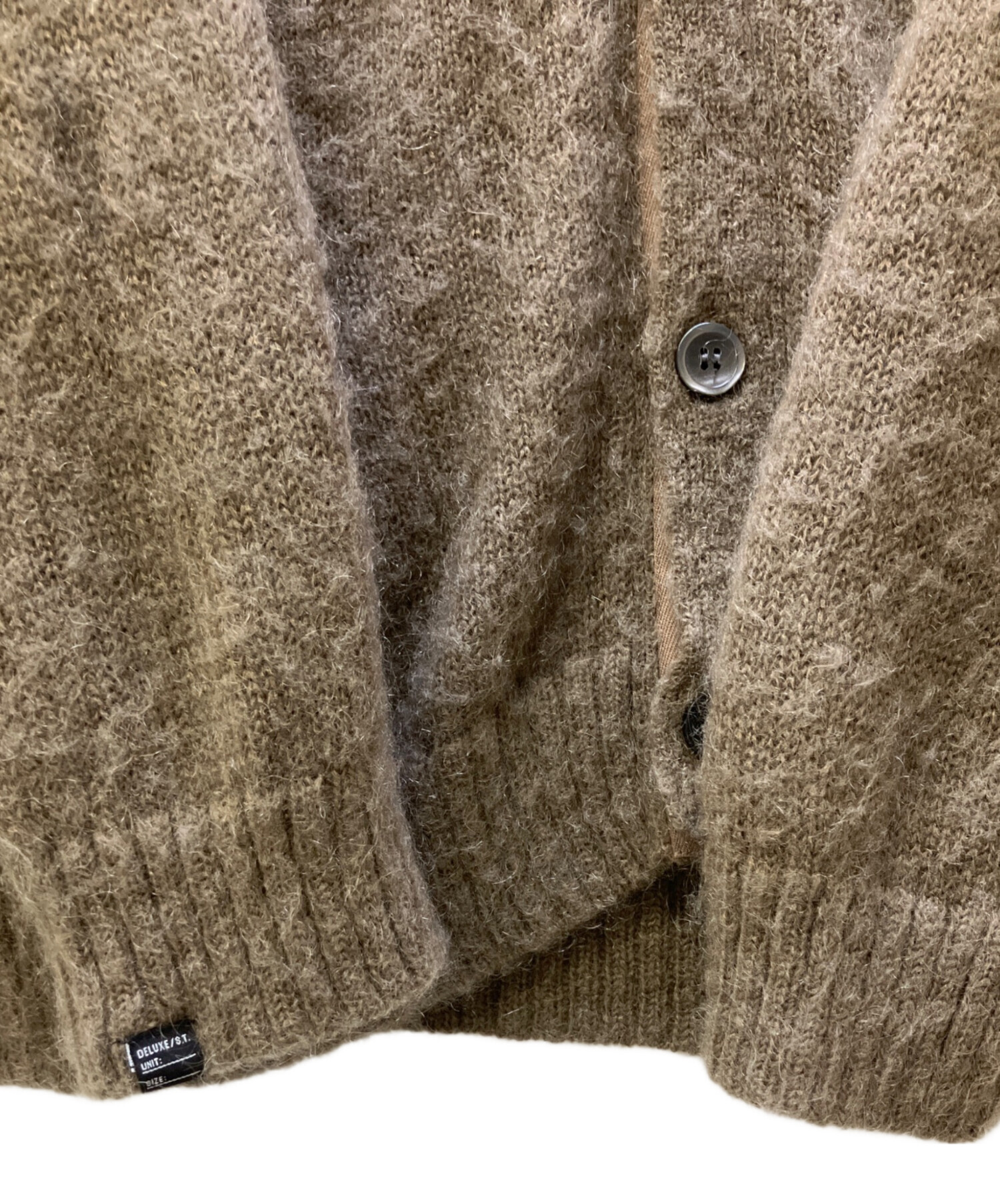 中古・古着通販】DELUXE (デラックス) モヘアカーディガン ベージュ