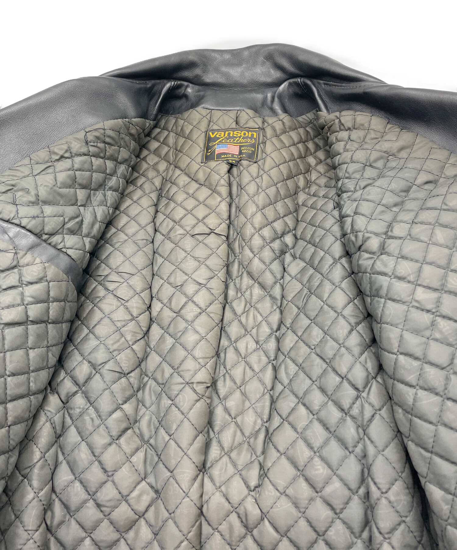 中古・古着通販】VANSON (バンソン) ダブルライダースジャケット