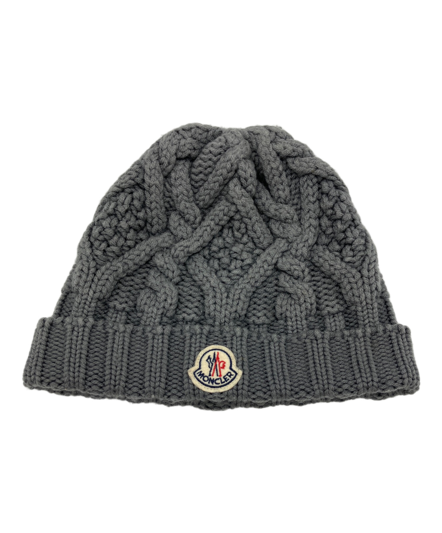 中古・古着通販】MONCLER (モンクレール) ニット帽 グレー｜ブランド