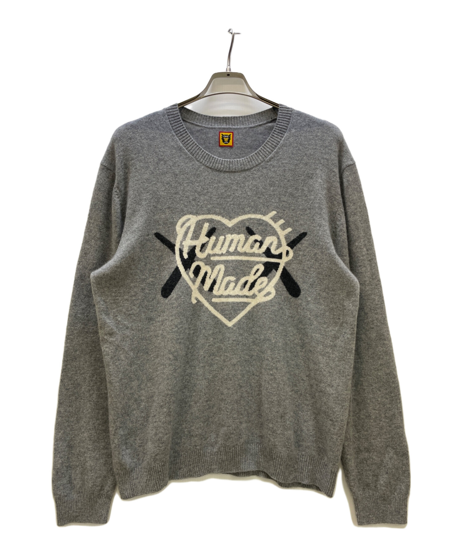 23AW カシミヤ ヒューマンメイド× カウズ コラボ ニット Lサイズ 中古・古着通販】HUMAN MADE (ヒューマンメイド) KAWS (カウズ) 23AW